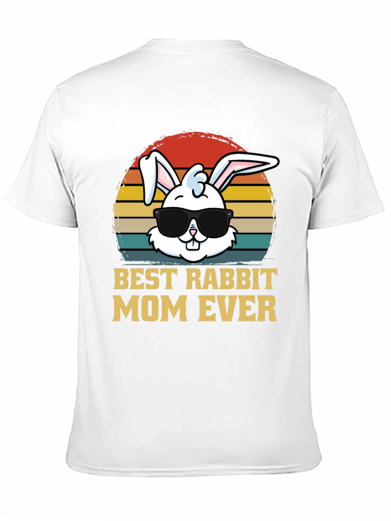 Black Best Rabbit Mom Ever T-Shirt view 11