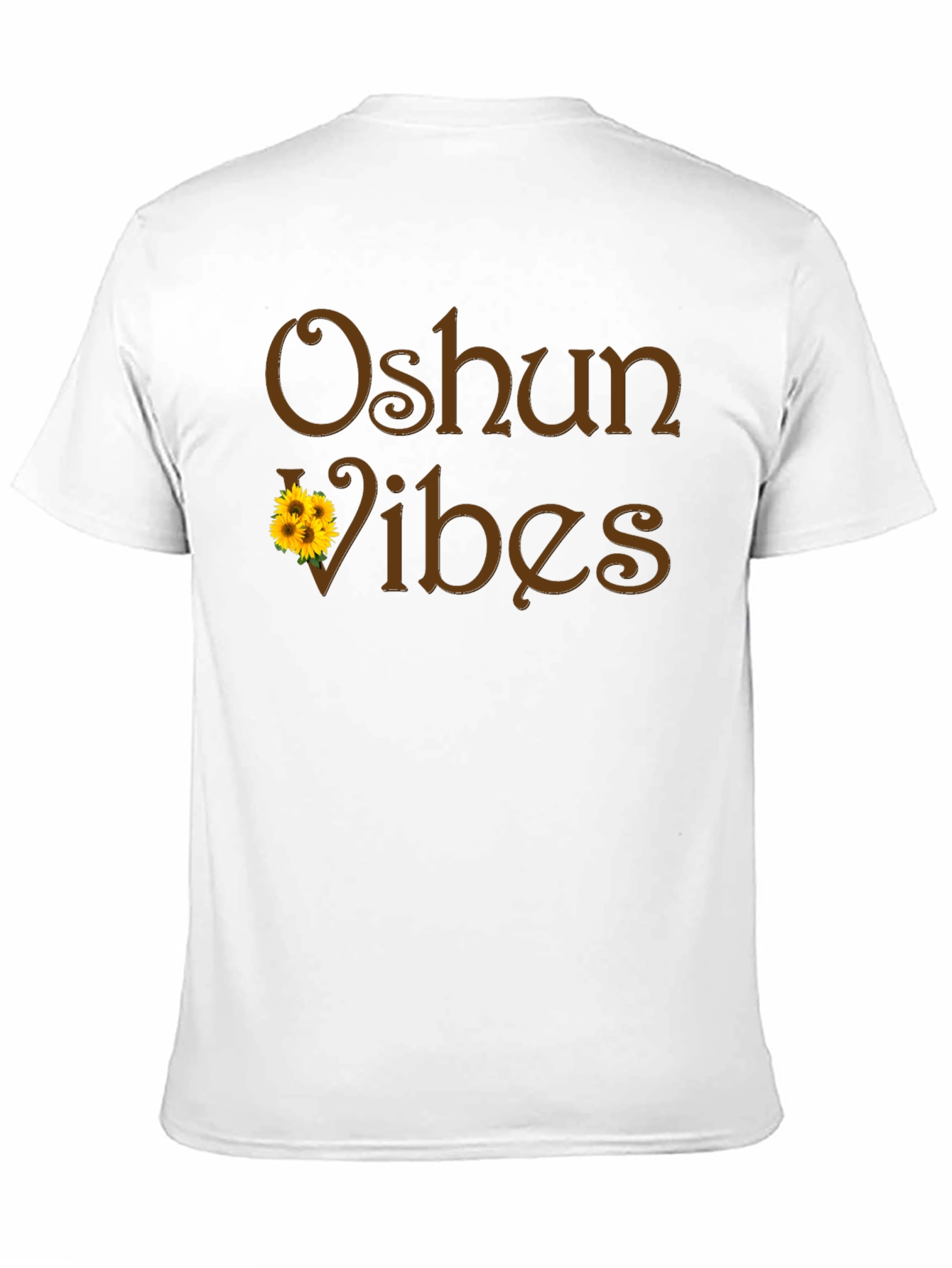 Black Oshun Vibes Black Graphic T-Shirt view 11