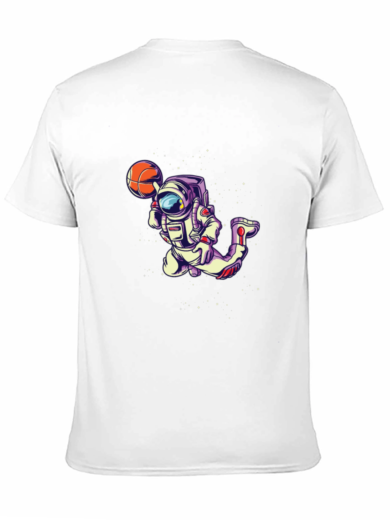Astronaut Basketball Graphic Tee - Space Dunk Shirt - 11