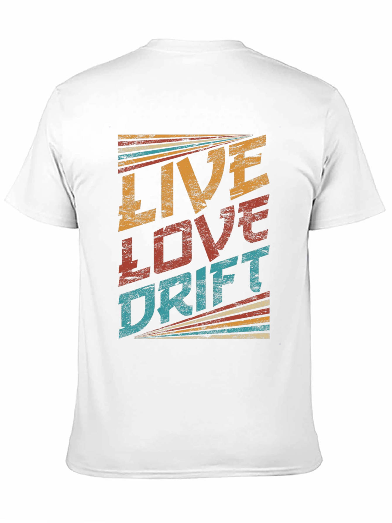 Black Live Love Drift Retro T-Shirt view 11