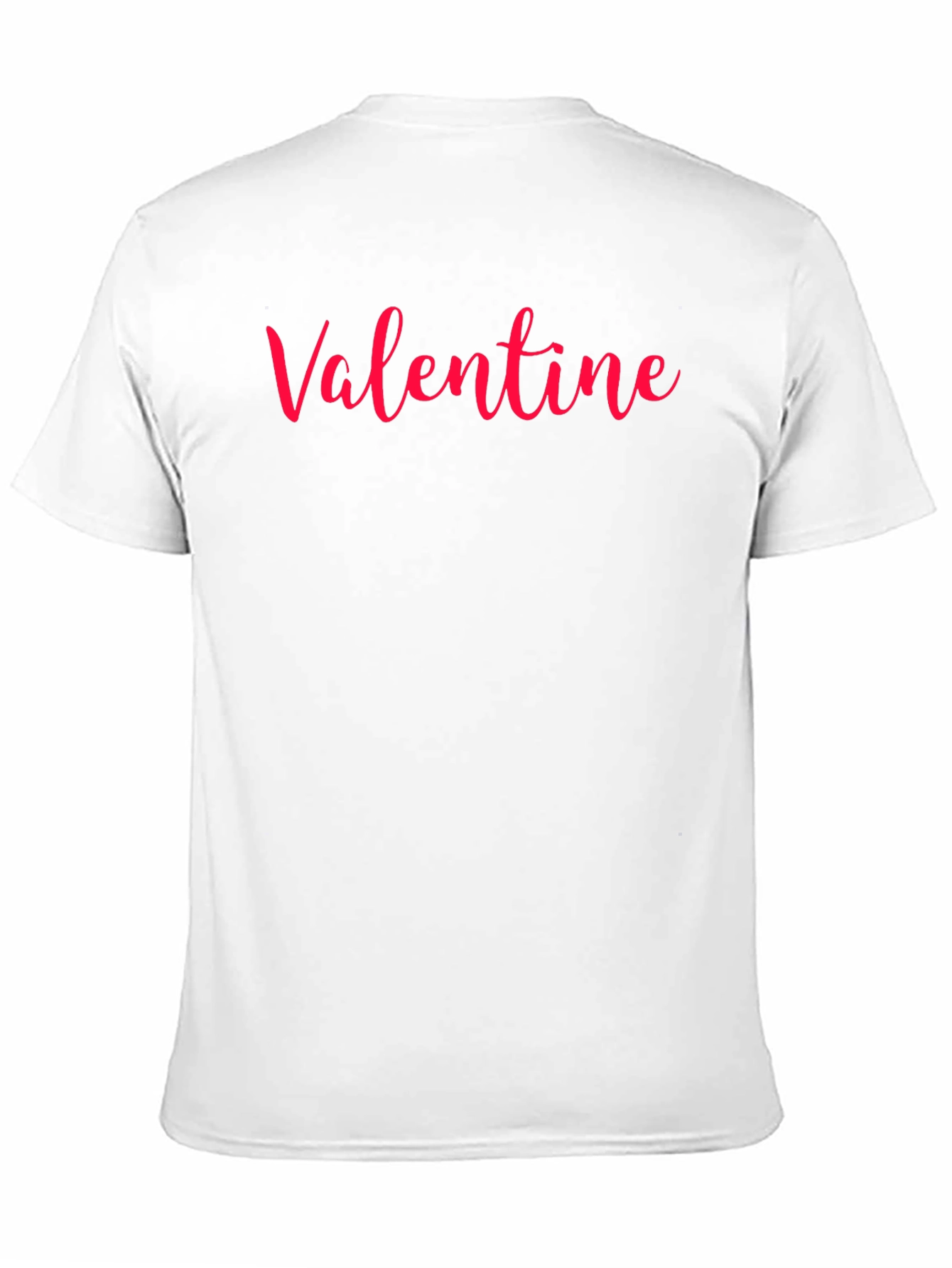 Black Valentine Red Script Black T-Shirt view 11