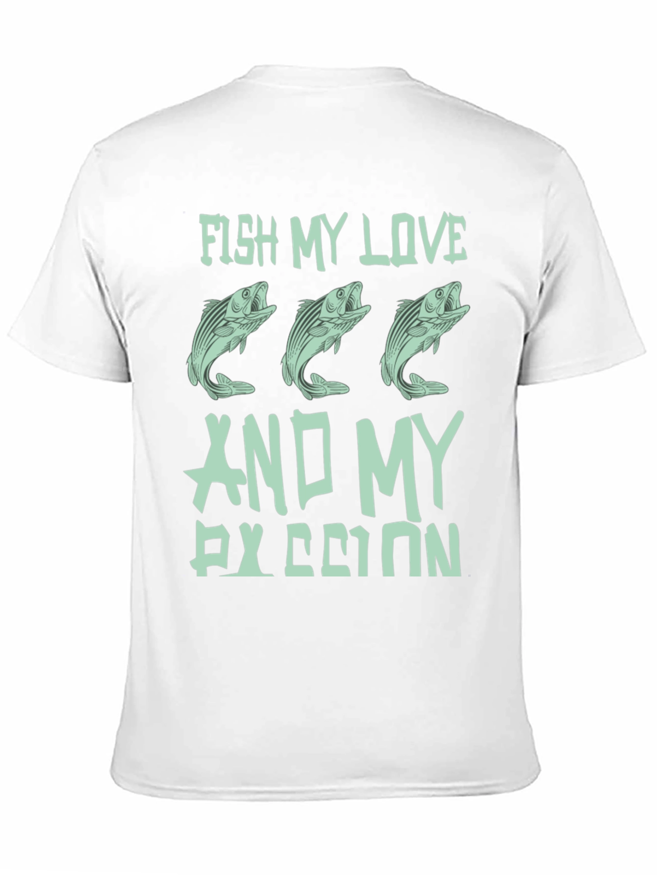 Black Fish My Love & My Passion T-Shirt view 11