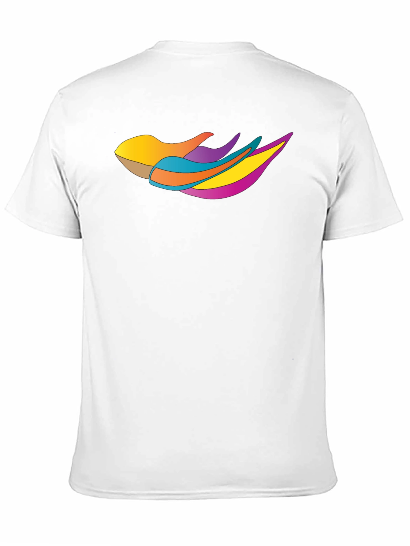 Black Abstract Graphic Print Black Tee view 11