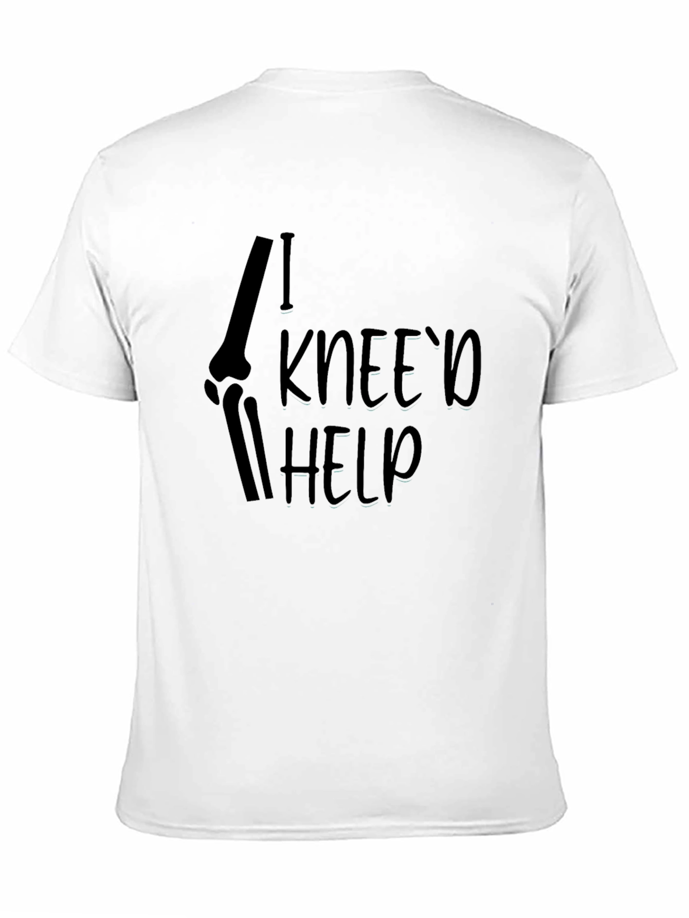 Black I Knee'd Help Black Graphic Tee view 11