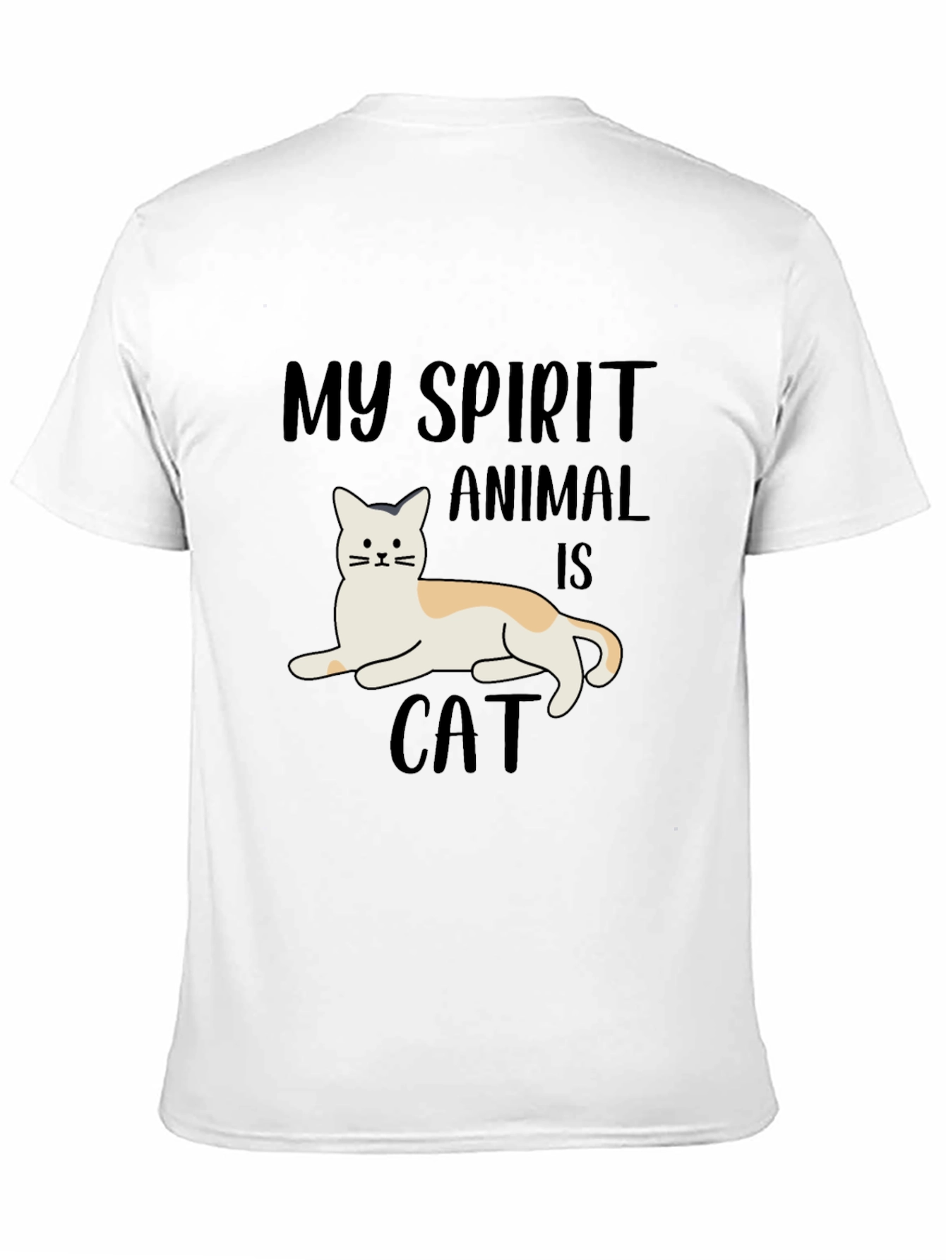 Black My Spirit Animal is Cat T-Shirt view 11