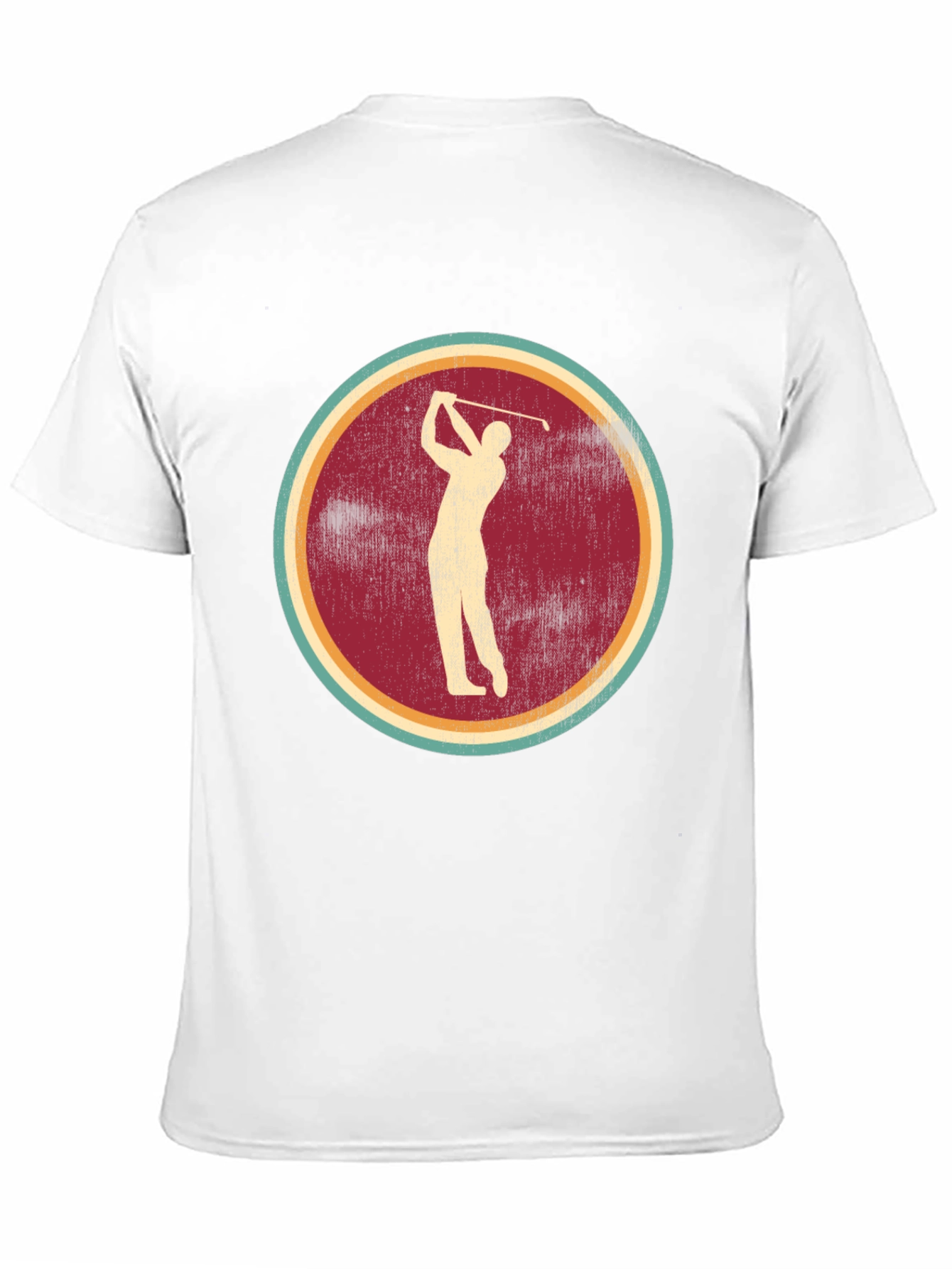 Black Vintage Golf Tee - Retro Golfer Graphic T-Shirt view 11