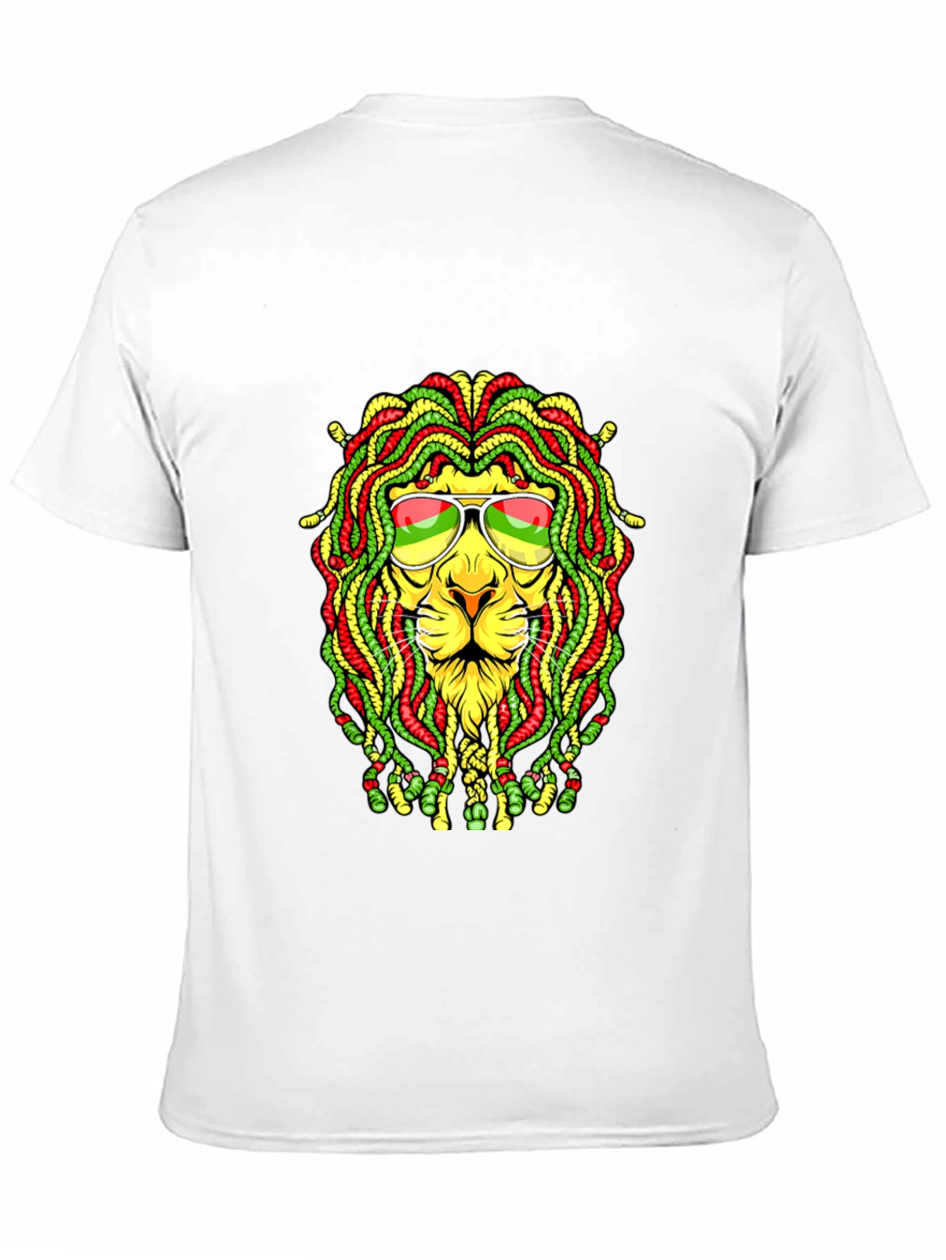 Black Rasta Lion Graphic T-Shirt - Reggae Style view 11