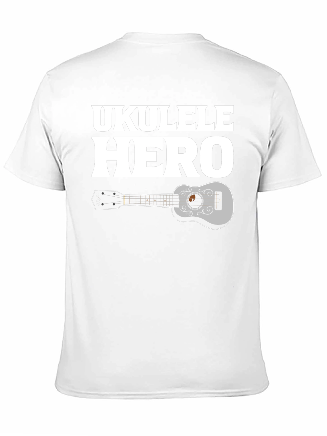 Black Ukulele Hero Graphic Tee - Black view 11