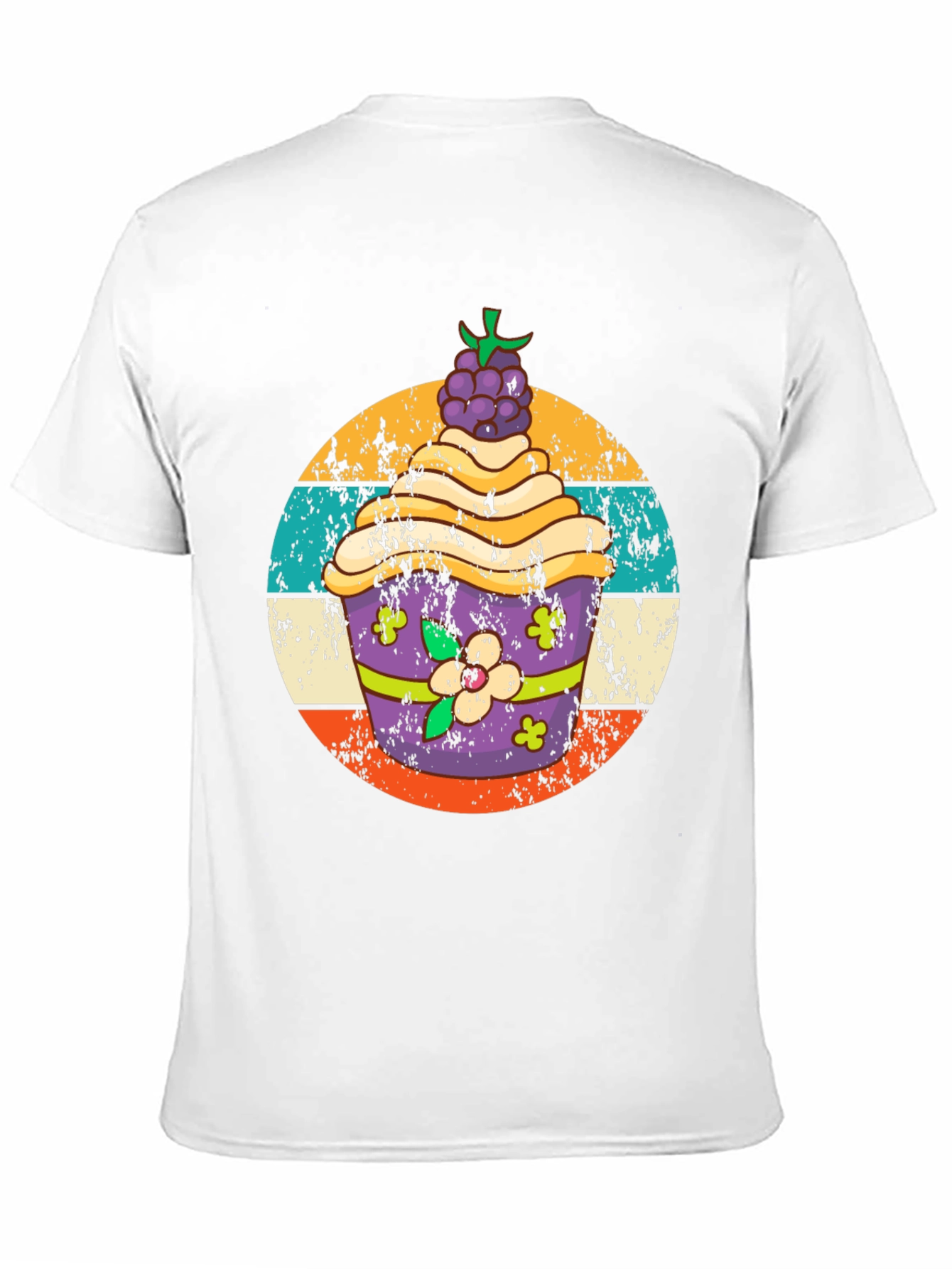 Black Retro Cupcake Graphic Tee view 11