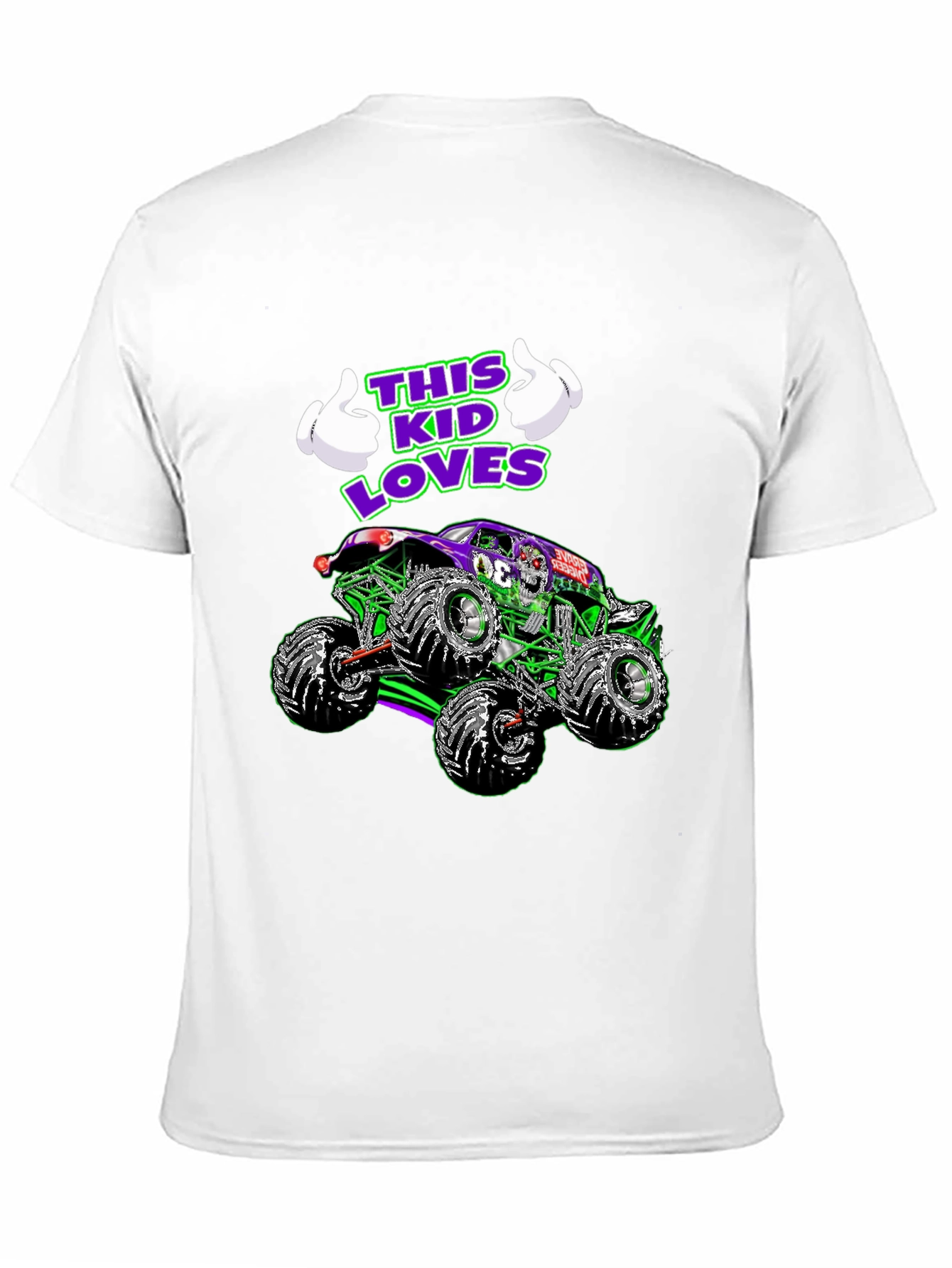 Black This Kid Loves Monster Trucks T-Shirt view 11