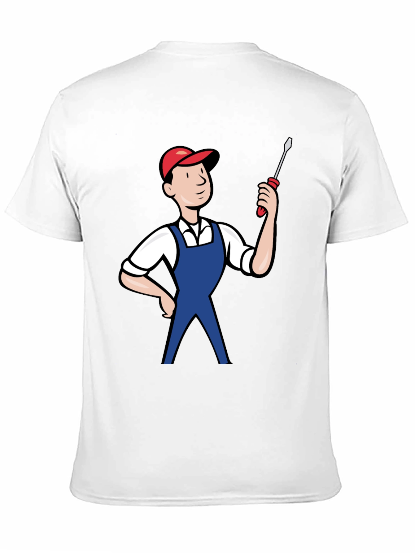 Black Cartoon Plumber Graphic Tee view 11