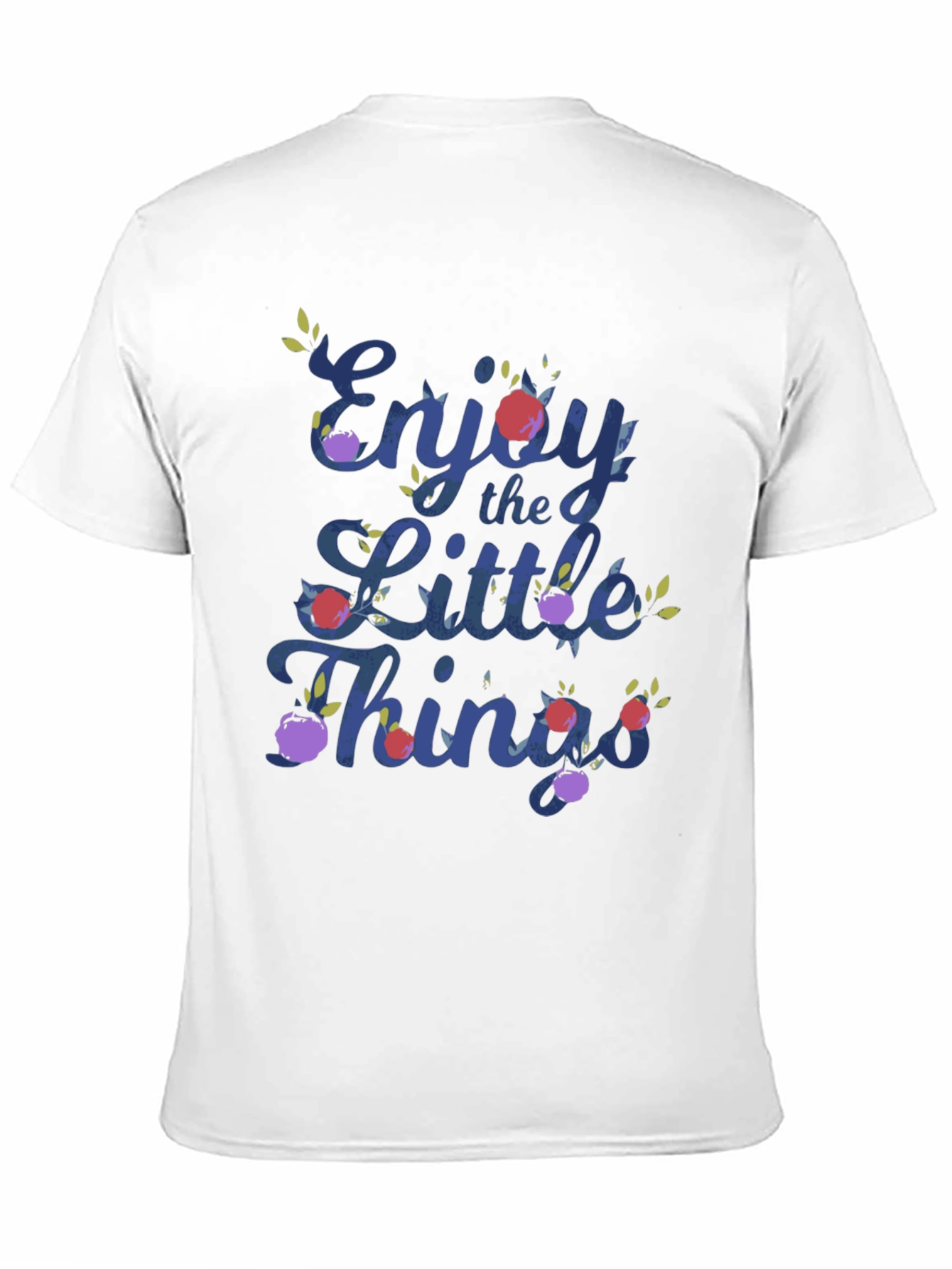 Black Enjoy the Little Things Floral Print T-Shirt view 11