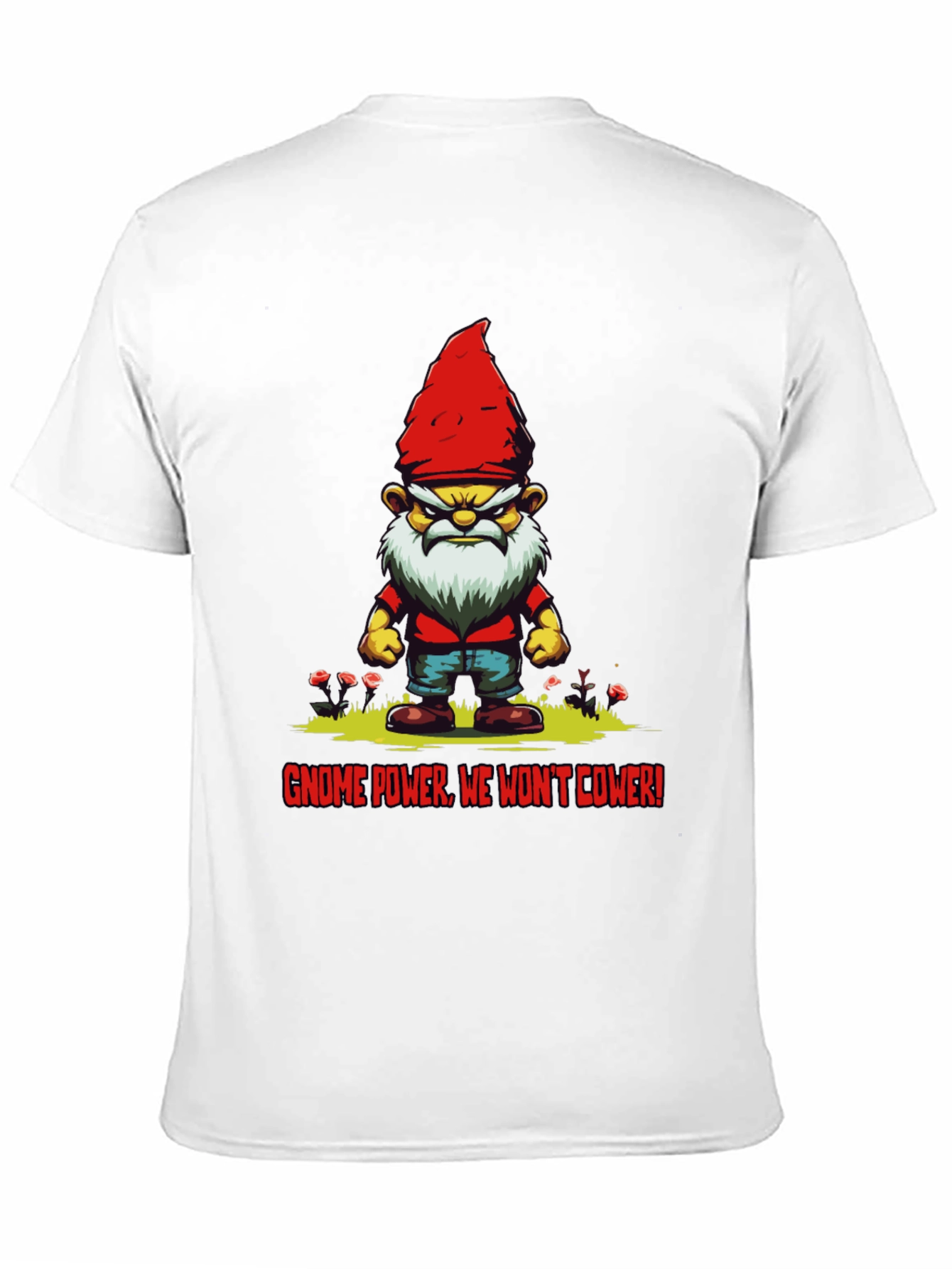 Black Gnome Power T-Shirt - We Won't Cower! view 11