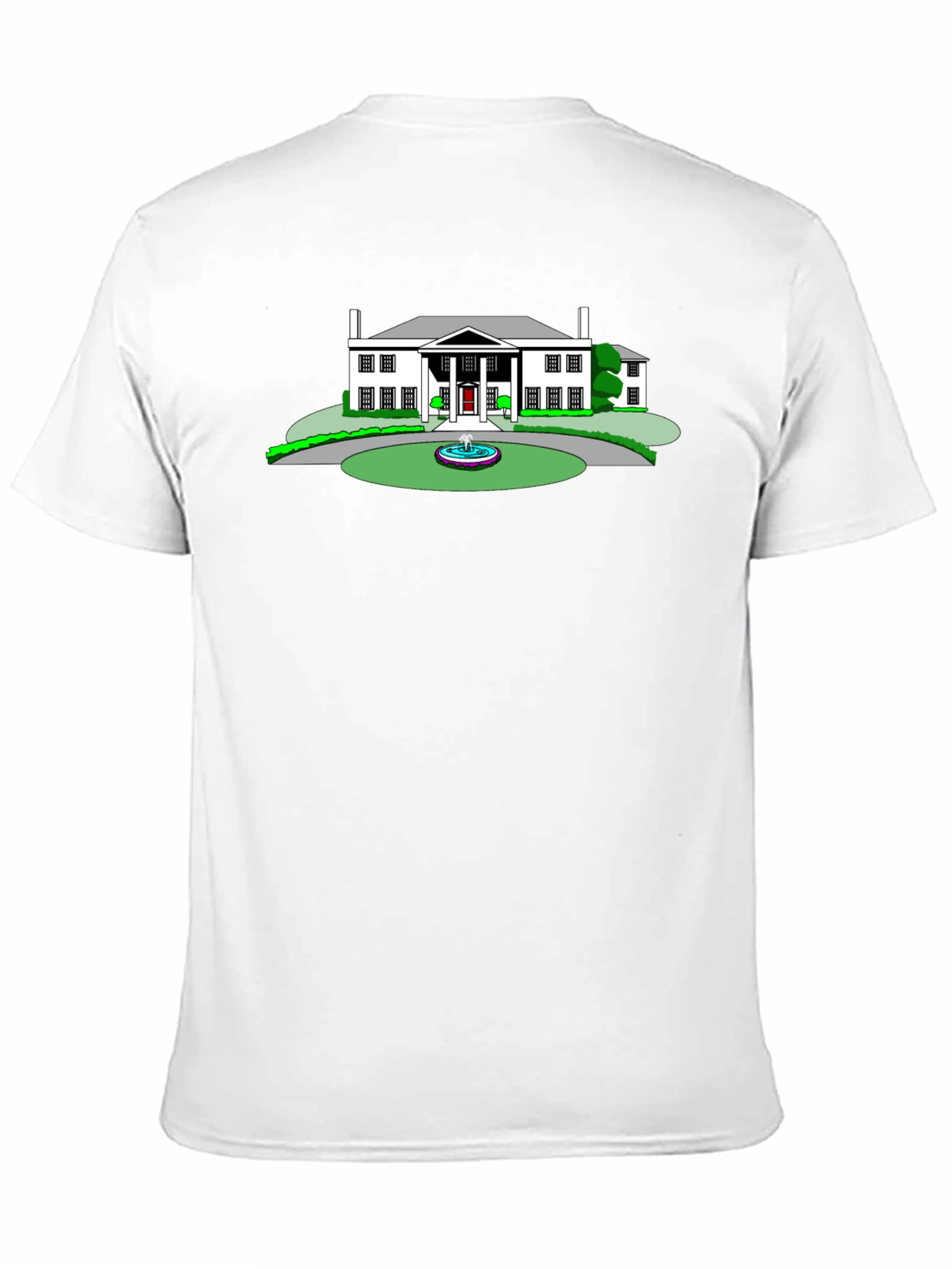 Black Mansion Graphic Tee - Black Crew Neck T-Shirt view 11