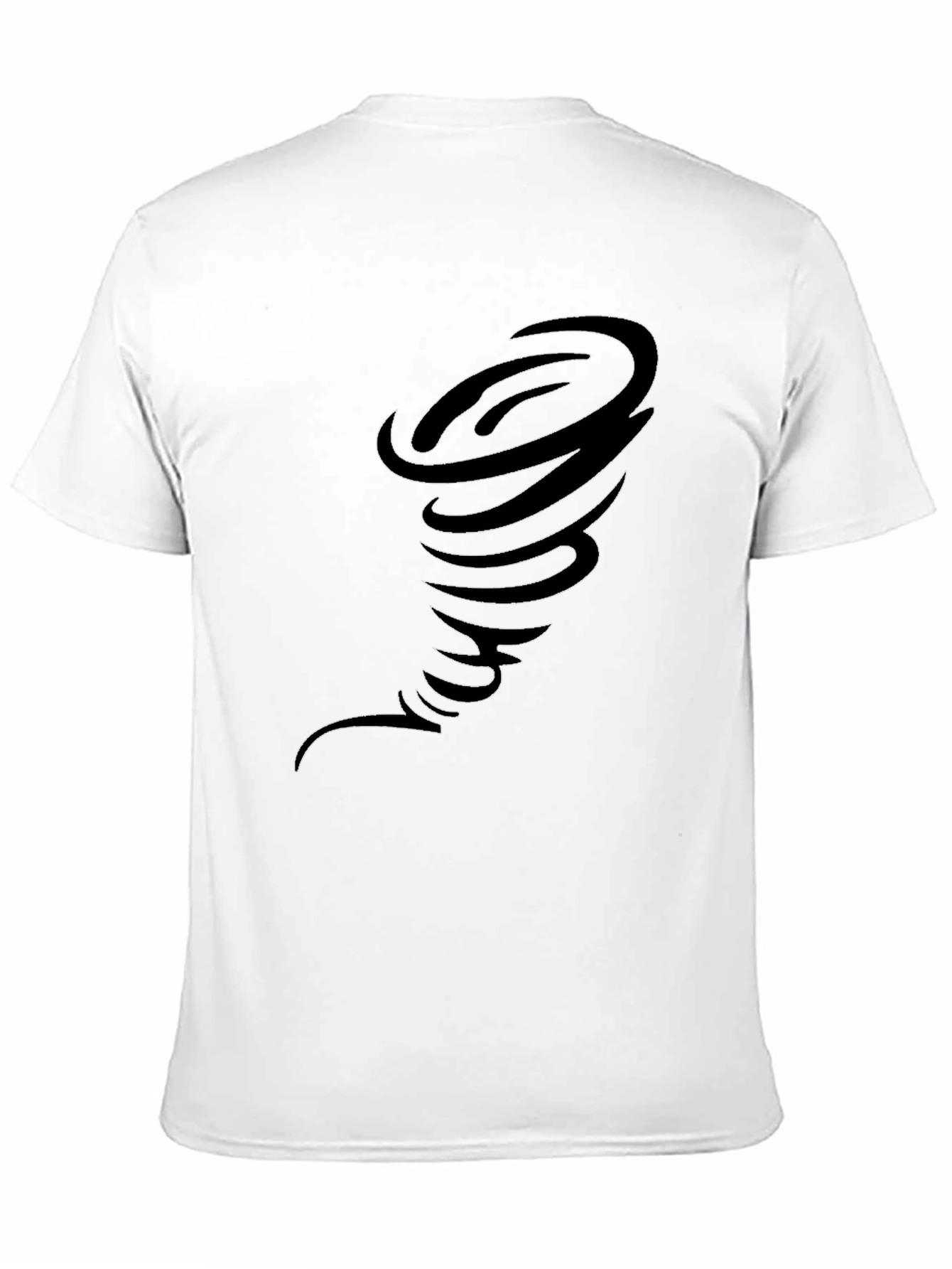 Black Men's Black Tornado Graphic Tee view 11