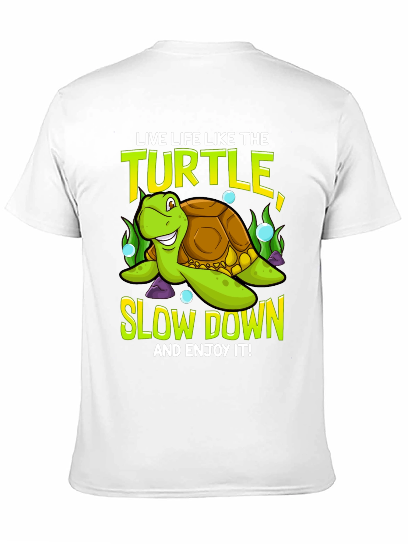 Black Live Like the Turtle Graphic T-Shirt view 11