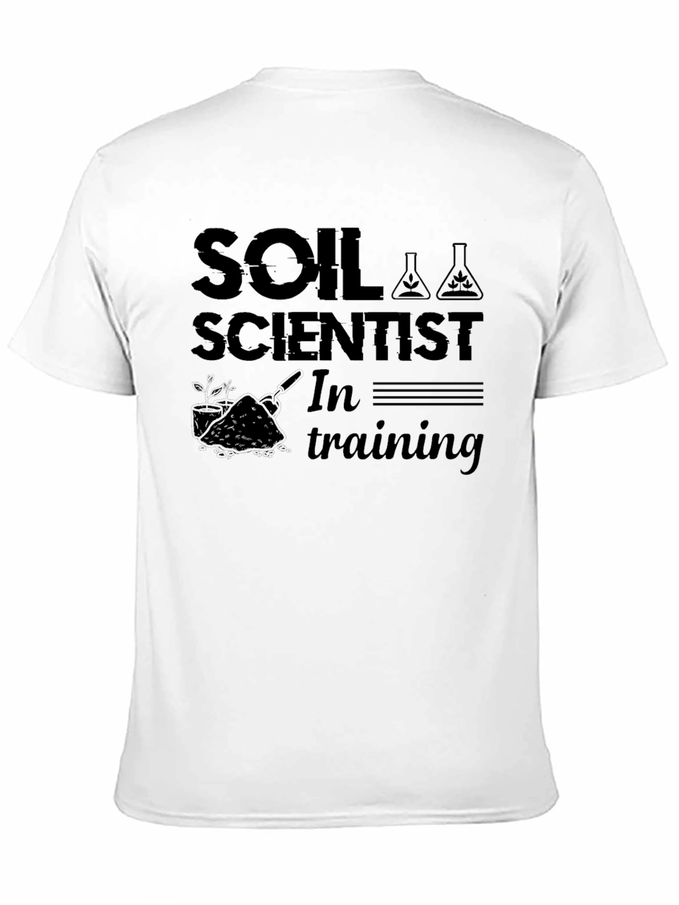 Black Soil Scientist in Training Black T-Shirt view 11