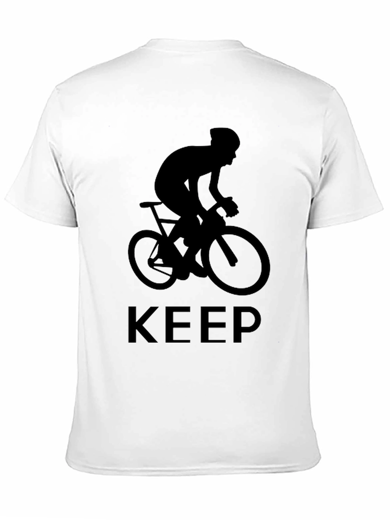 Black Keep Cycling Black T-Shirt view 11
