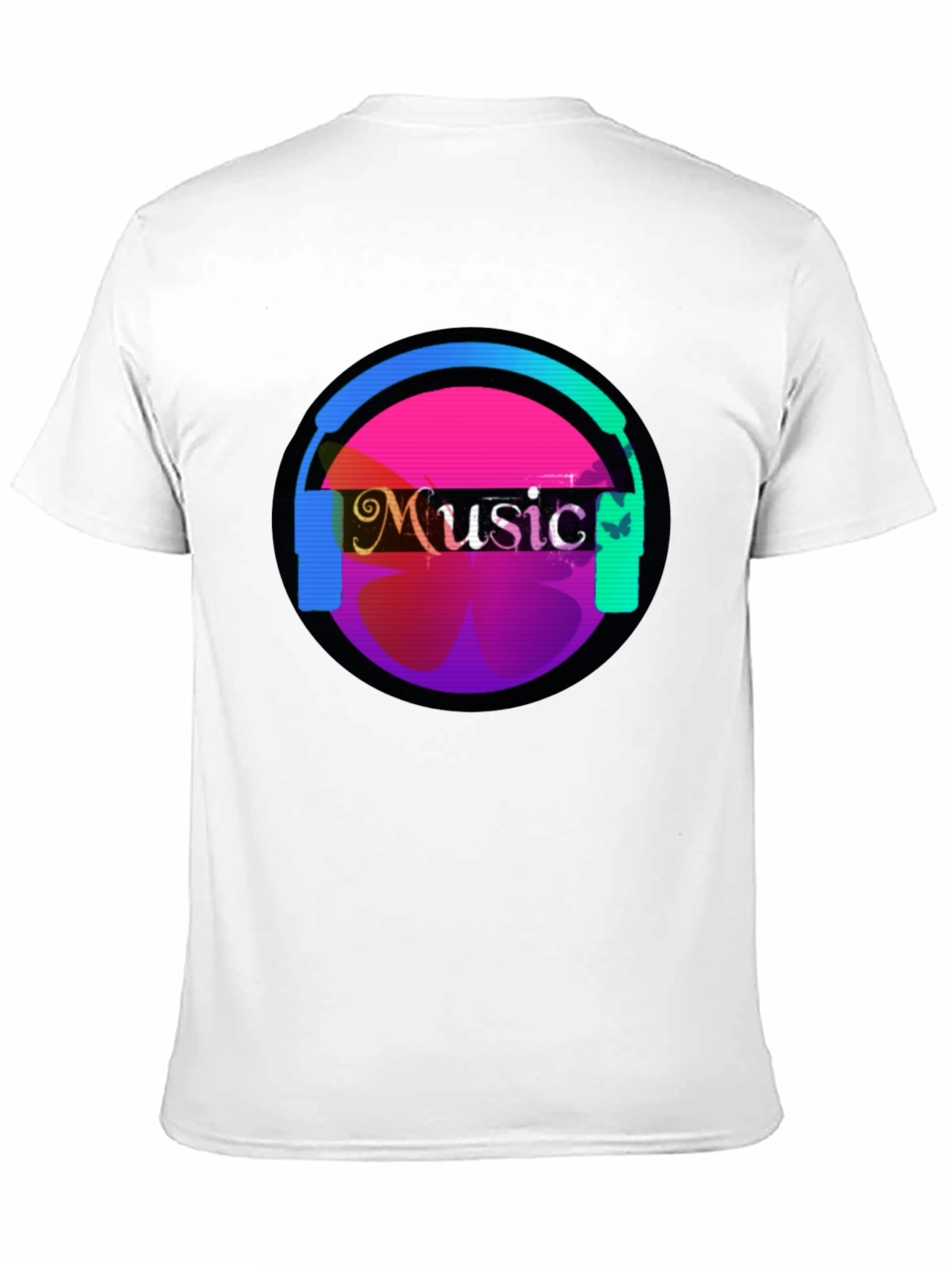 Black Music Headphone Graphic Tee - Casual Comfort view 11