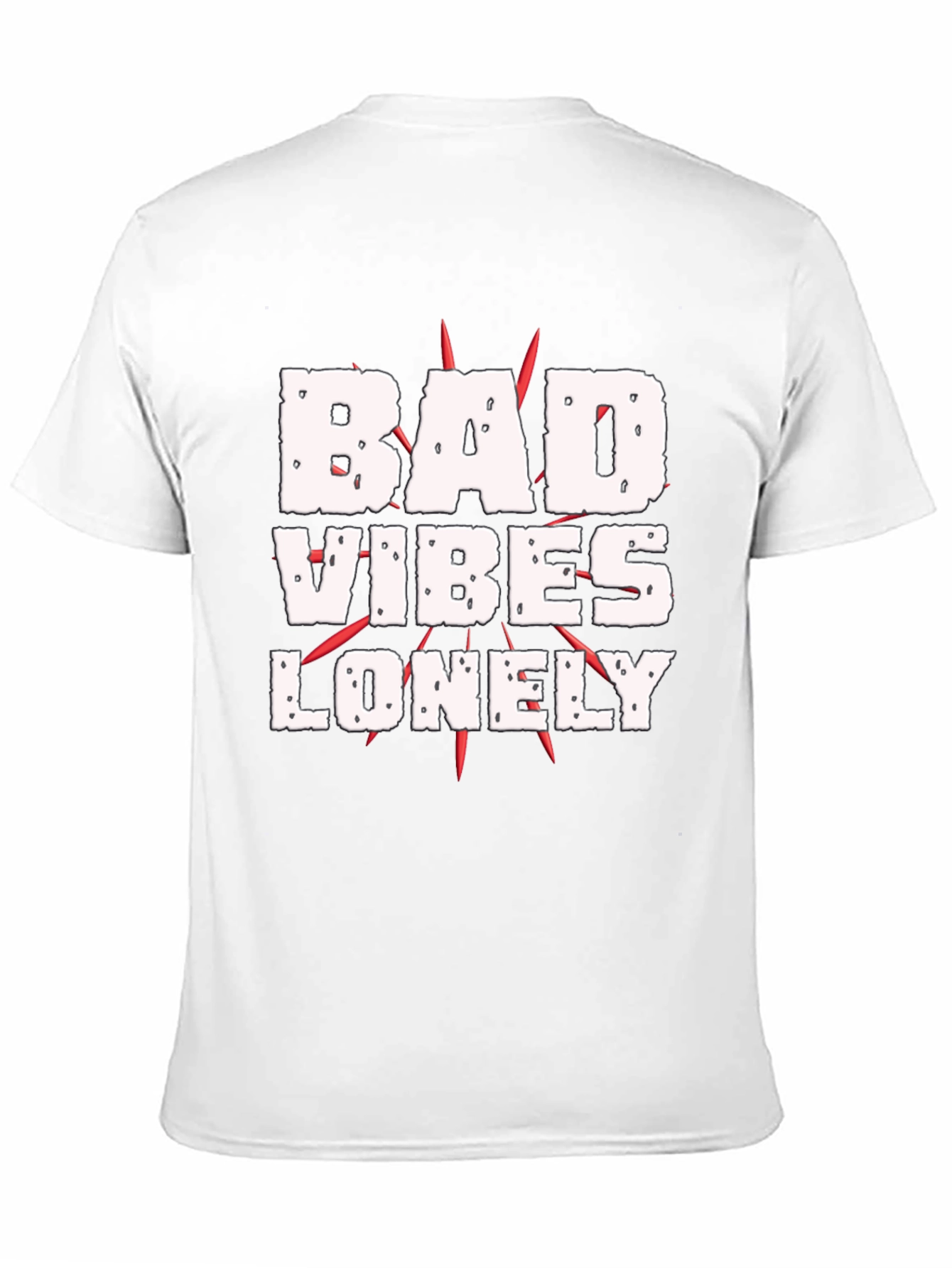 Black Bad Vibes Lonely Graphic Tee - Black T-Shirt view 11