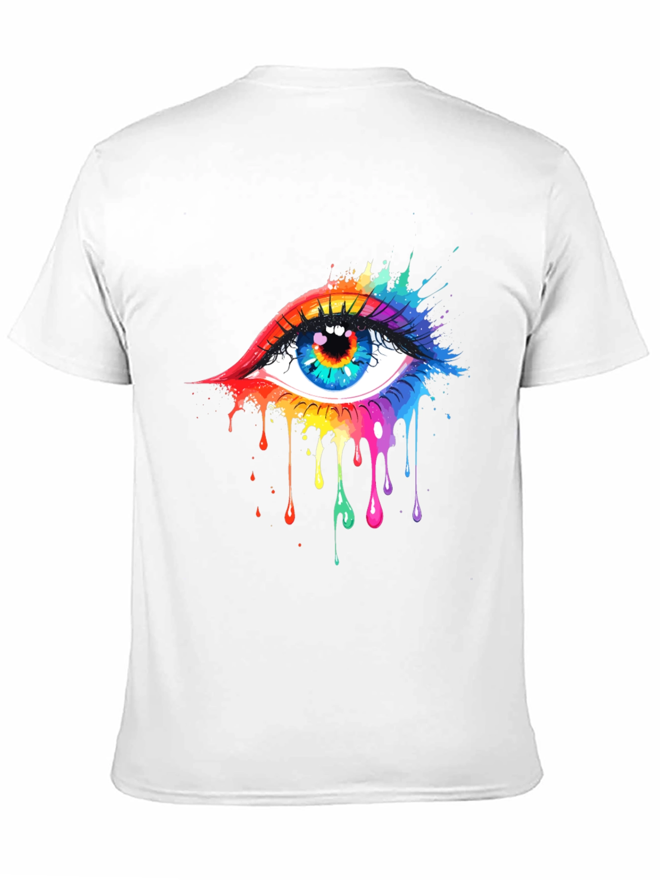 Rainbow Eye Black T-Shirt - 11