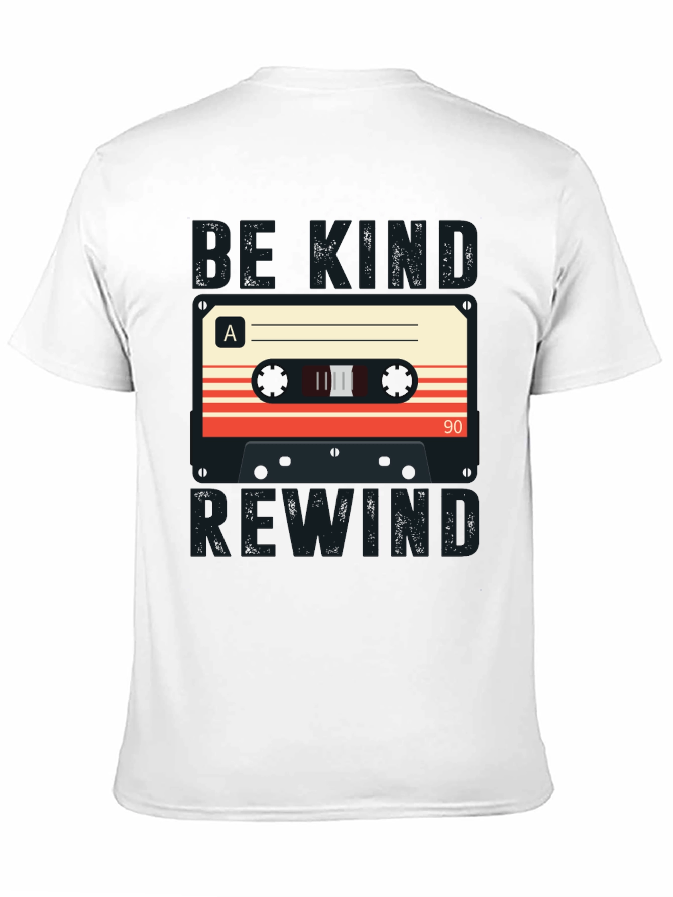 Black Be Kind Rewind Cassette Tape Graphic T-Shirt view 11