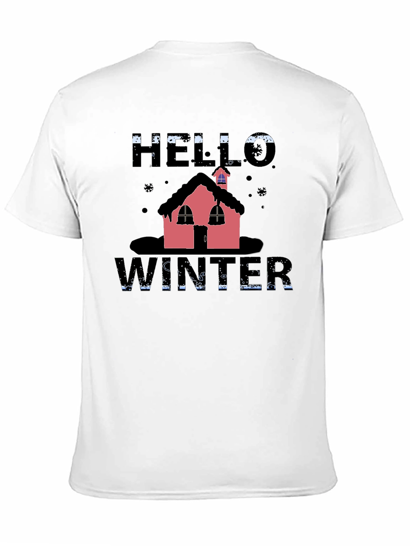 Black Hello Winter T-Shirt view 11