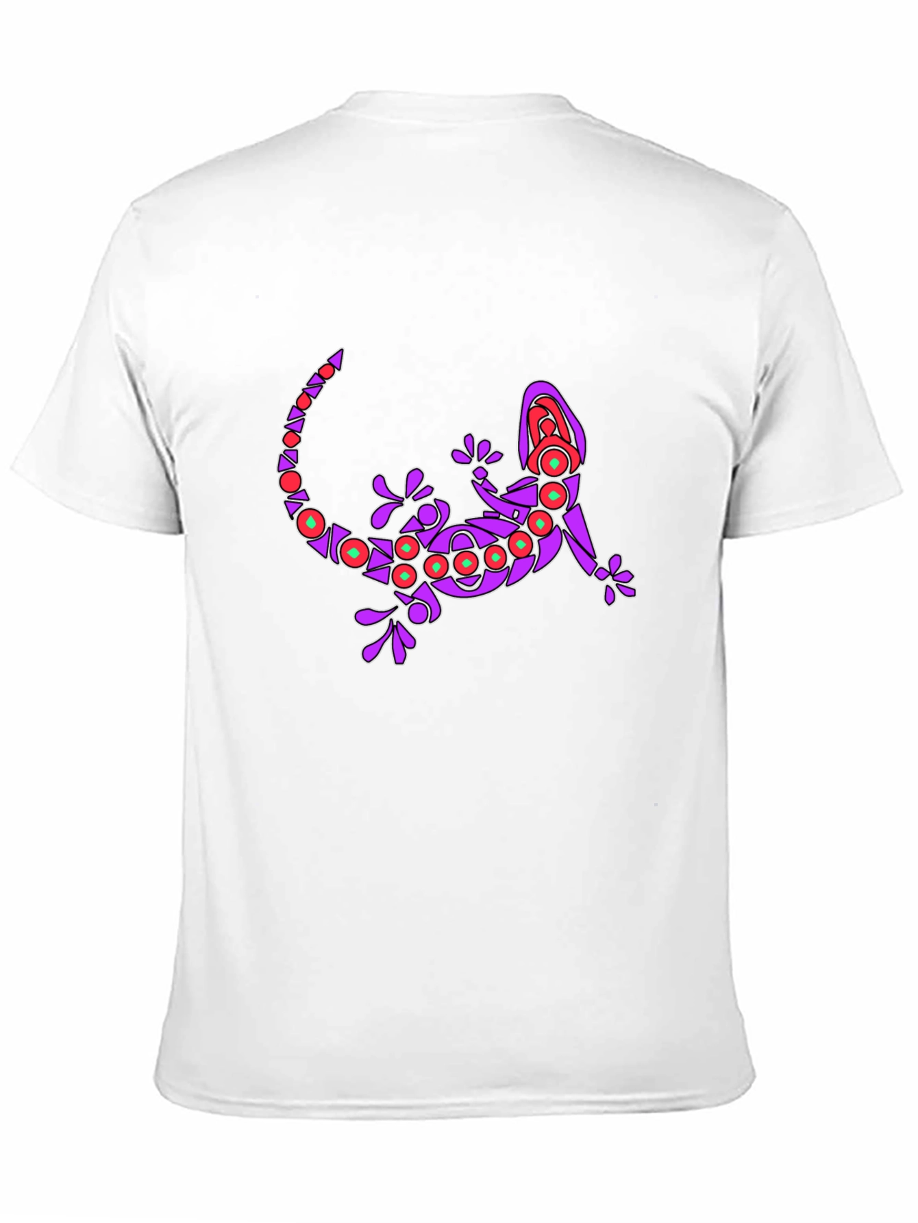 Black Lizard Graphic Print Crew Neck T-Shirt view 11