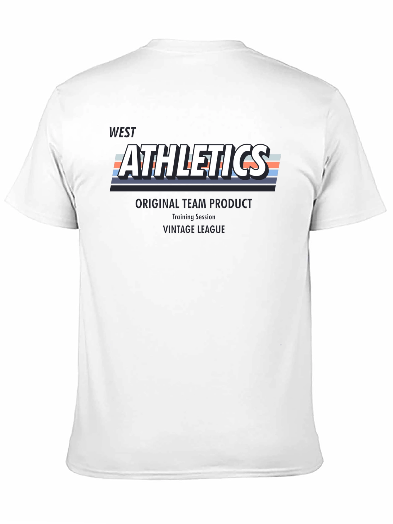 Black West Athletics Graphic Tee - Vintage League Style view 11