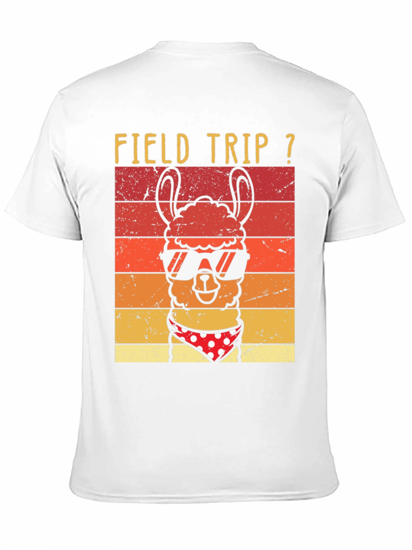 Black Field Trip Llama T-Shirt view 11