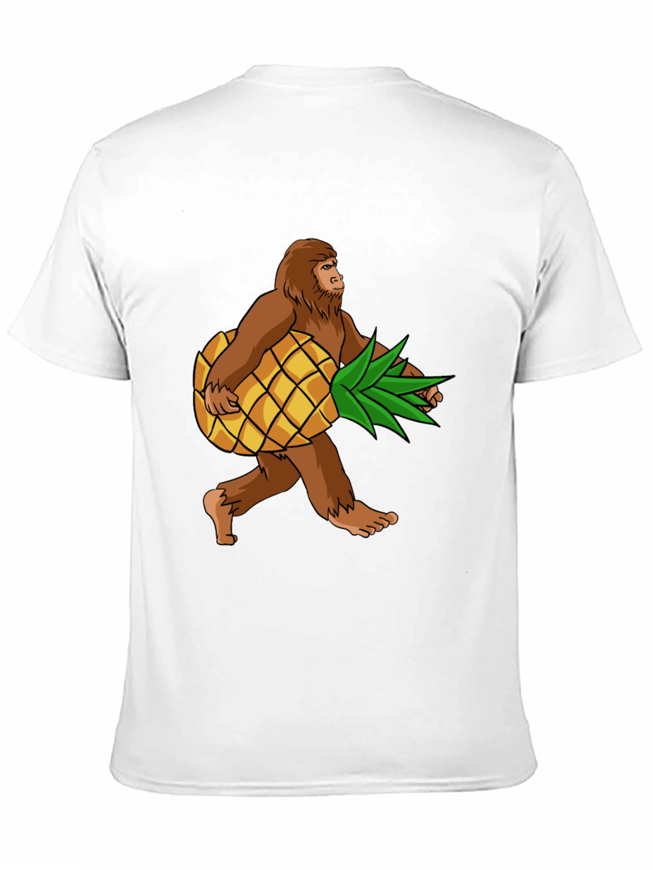 Black Sasquatch Pineapple T-Shirt - Funny Bigfoot Tee view 11