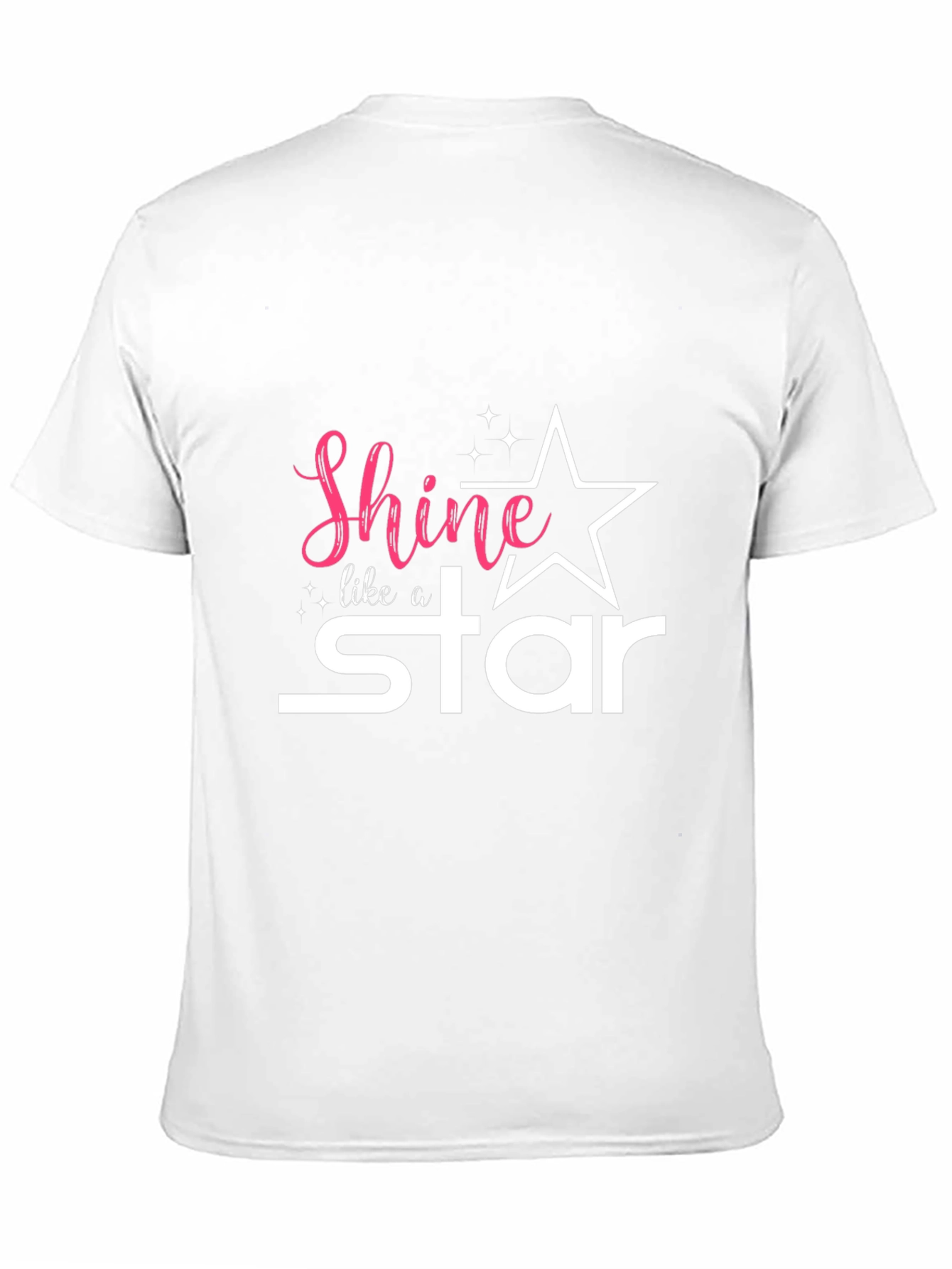 Black Shine Like a Star Graphic Tee - Black Unisex T-Shirt view 11