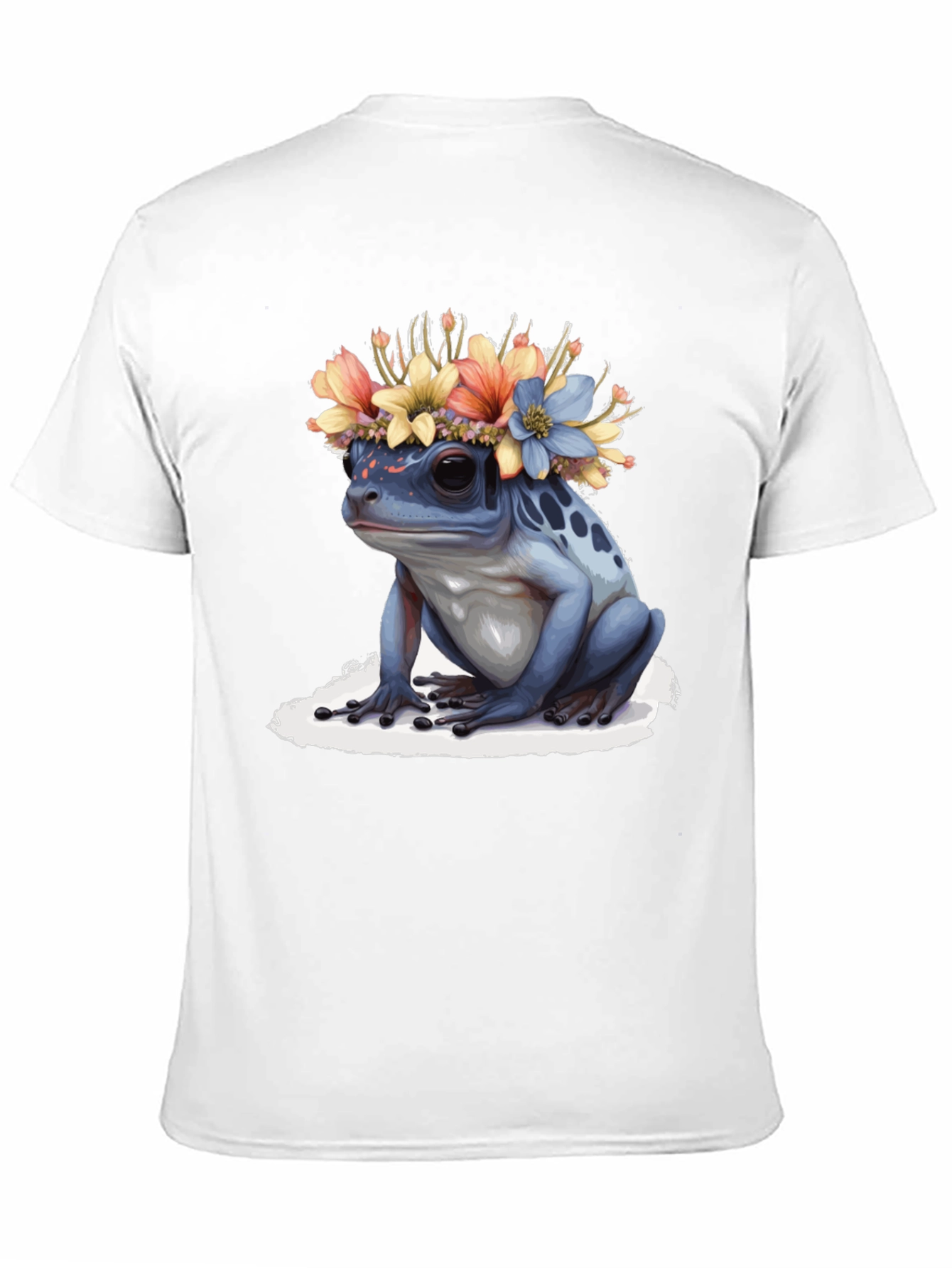 Black Frog with Flower Crown T-Shirt view 11