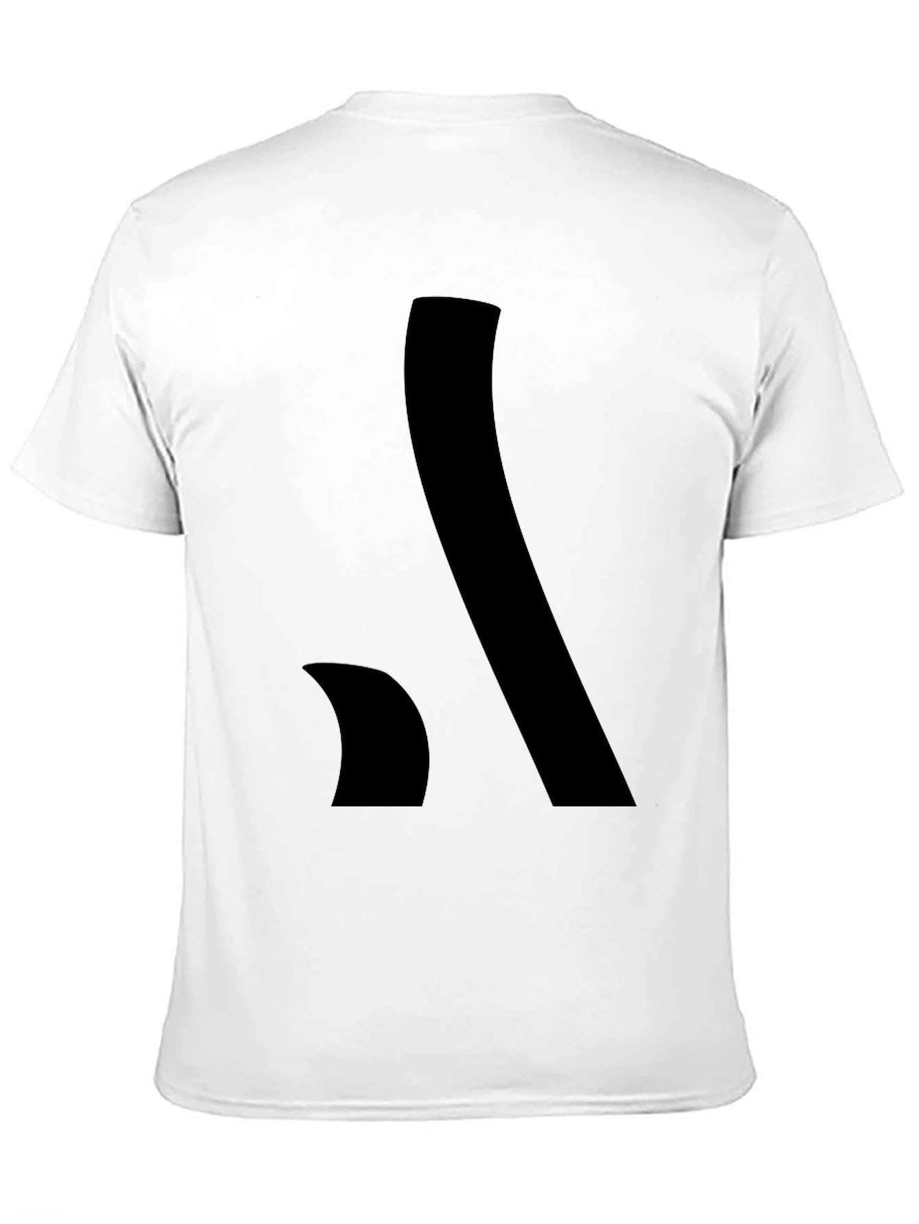 Black Stylish Black Graphic Tee - Abstract Design view 11