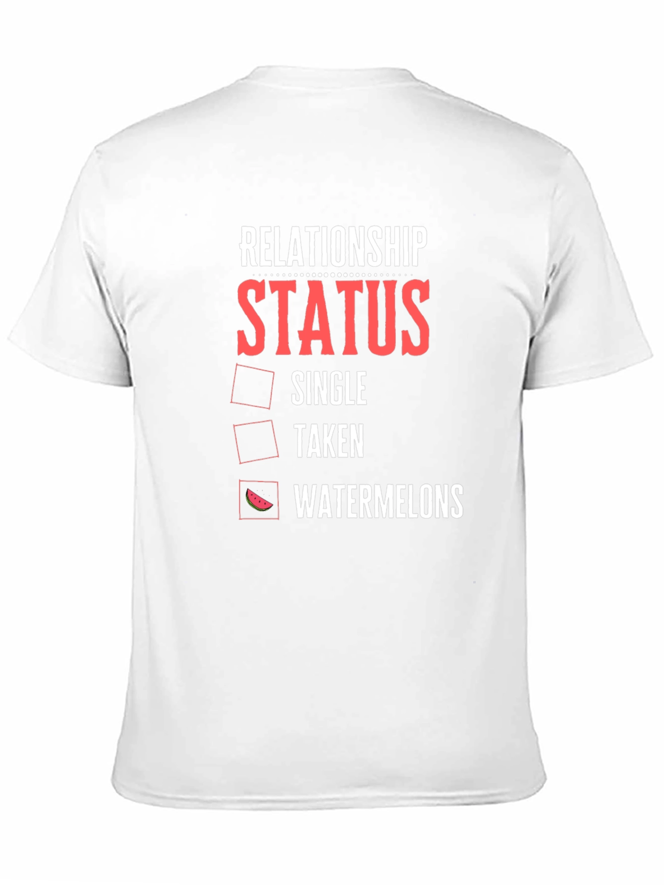 Black Relationship Status: Watermelons T-Shirt view 11