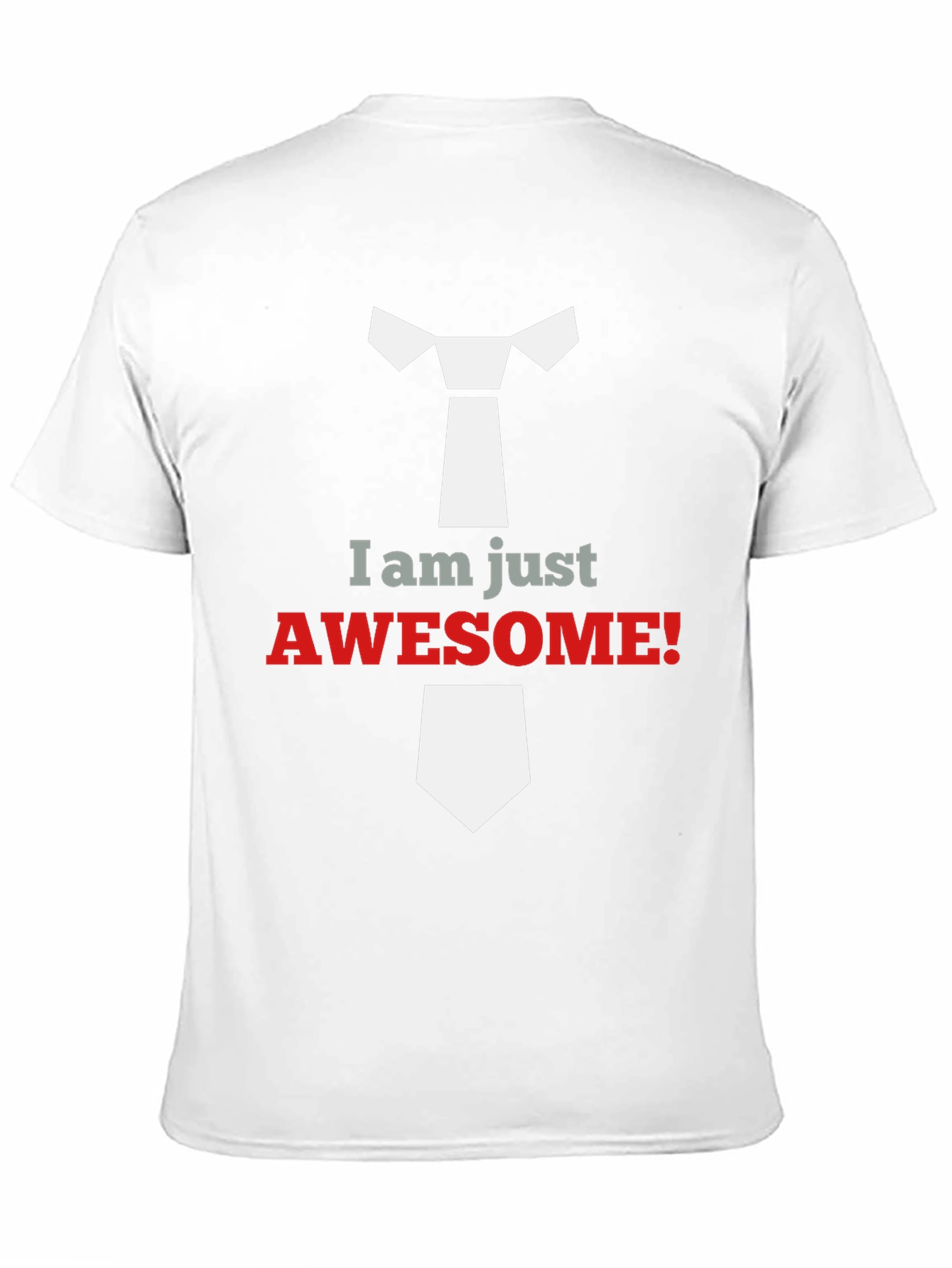 Black Awesome Tie Graphic T-Shirt view 11