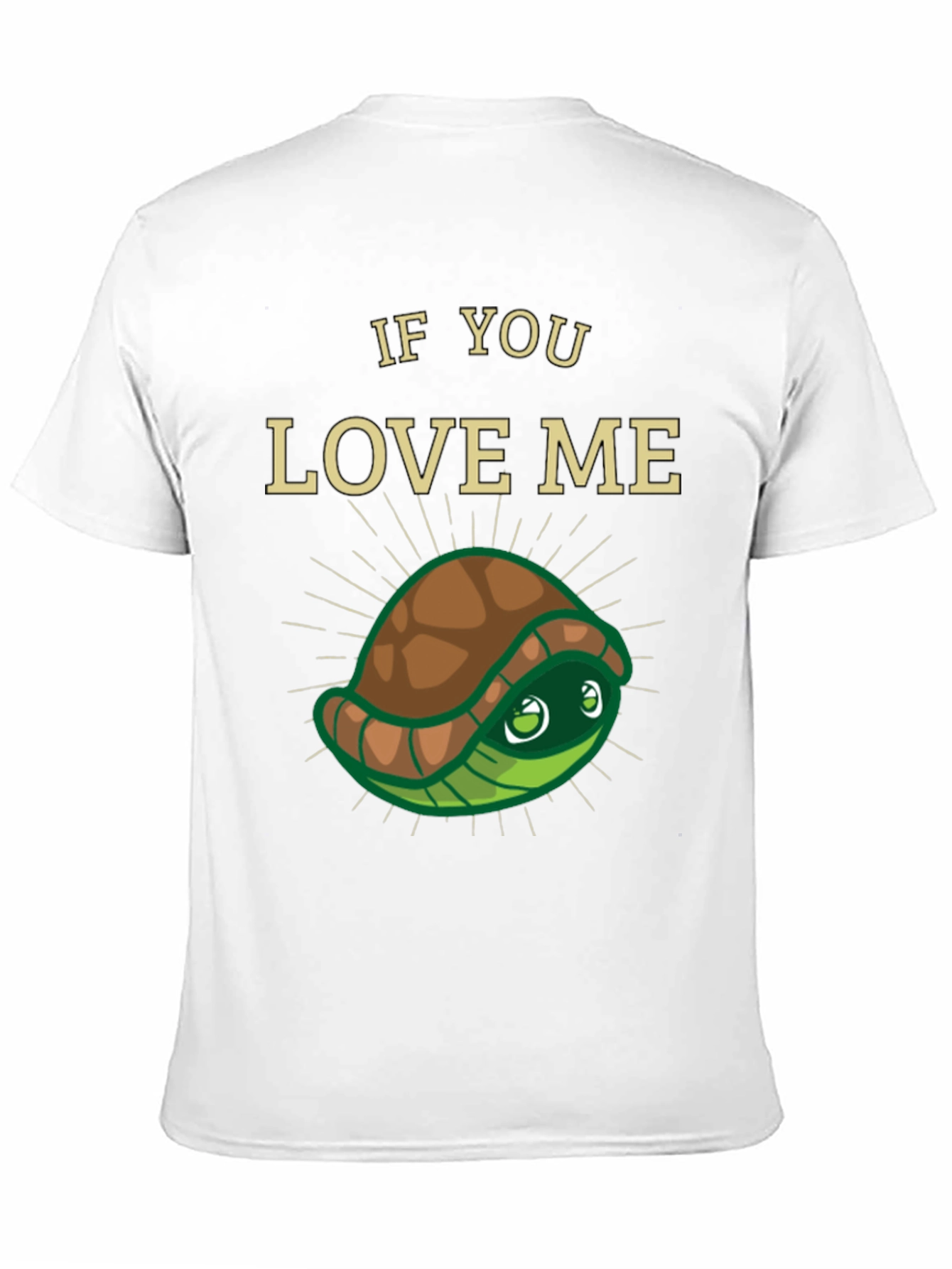 Black If You Love Me Turtle T-Shirt view 11