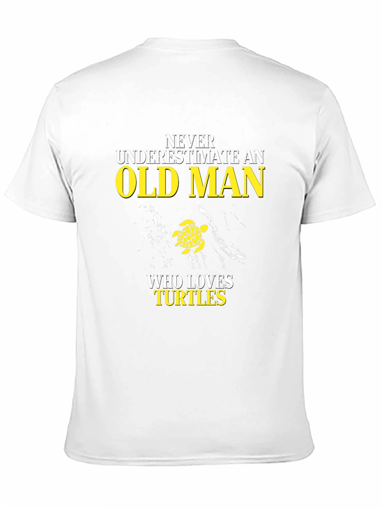 Black Never Underestimate an Old Man Turtle Lover T-Shirt view 11