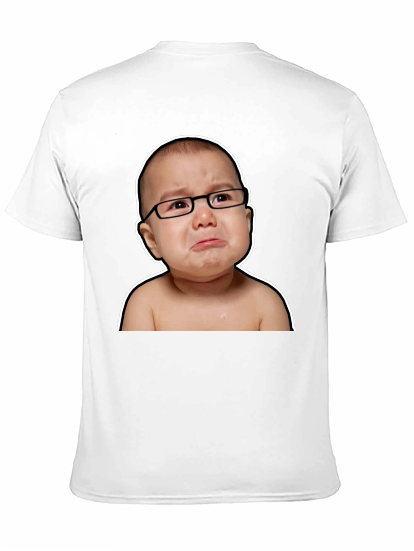 Black Crying Baby Graphic Tee view 11