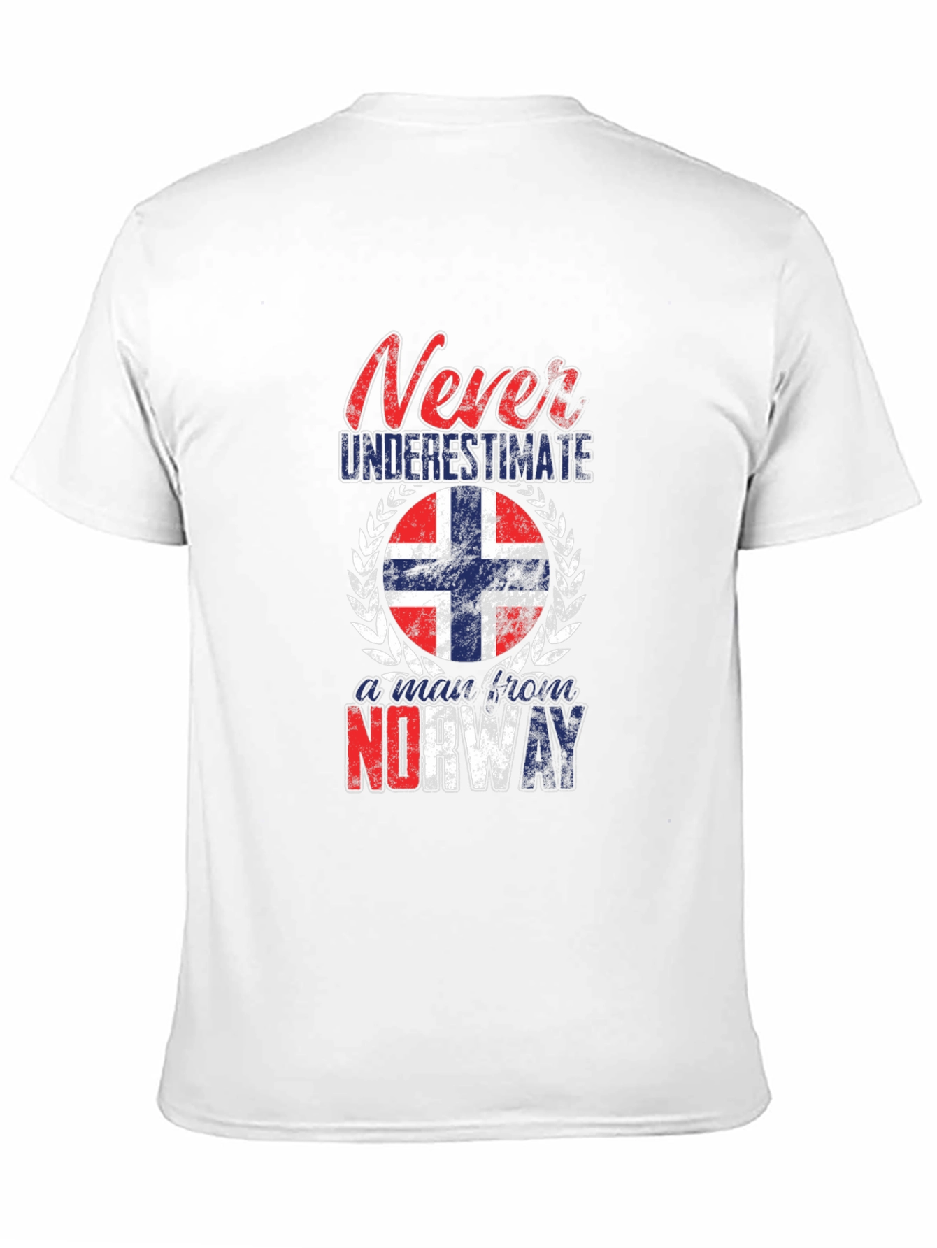 Black Never Underestimate Norway T-Shirt view 11