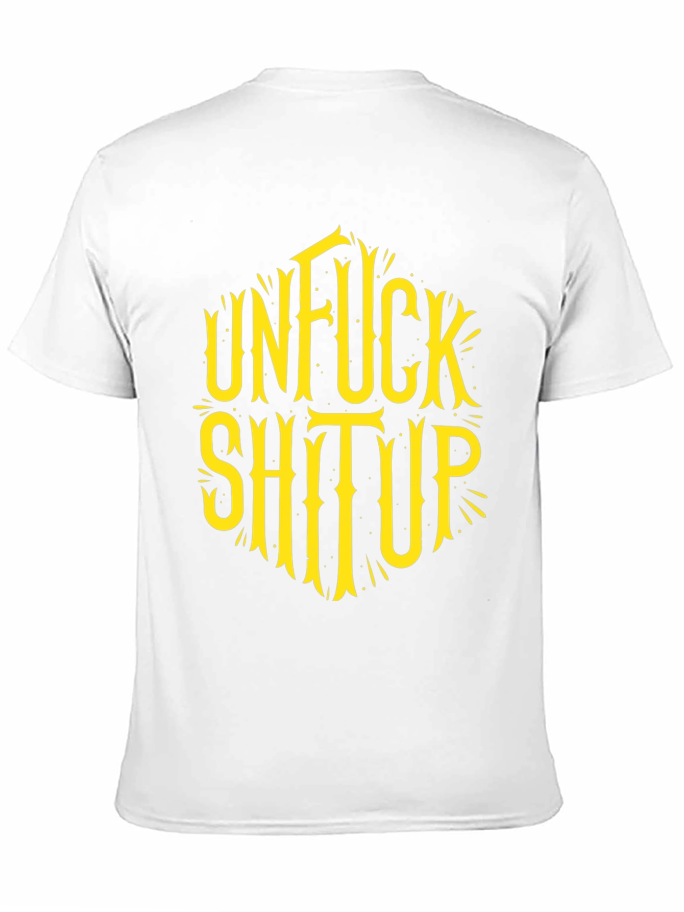 Black Unfuck Shit Up Graphic Tee - Black view 11