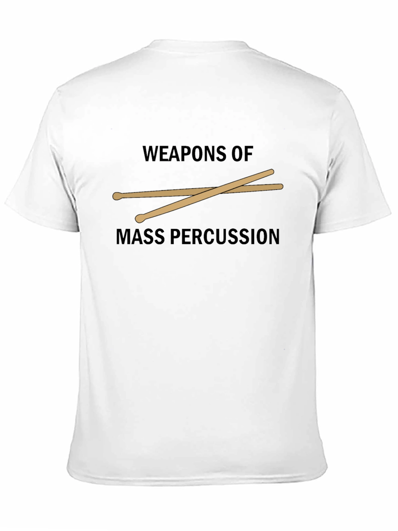 Black Weapons of Mass Percussion Black T-Shirt view 11