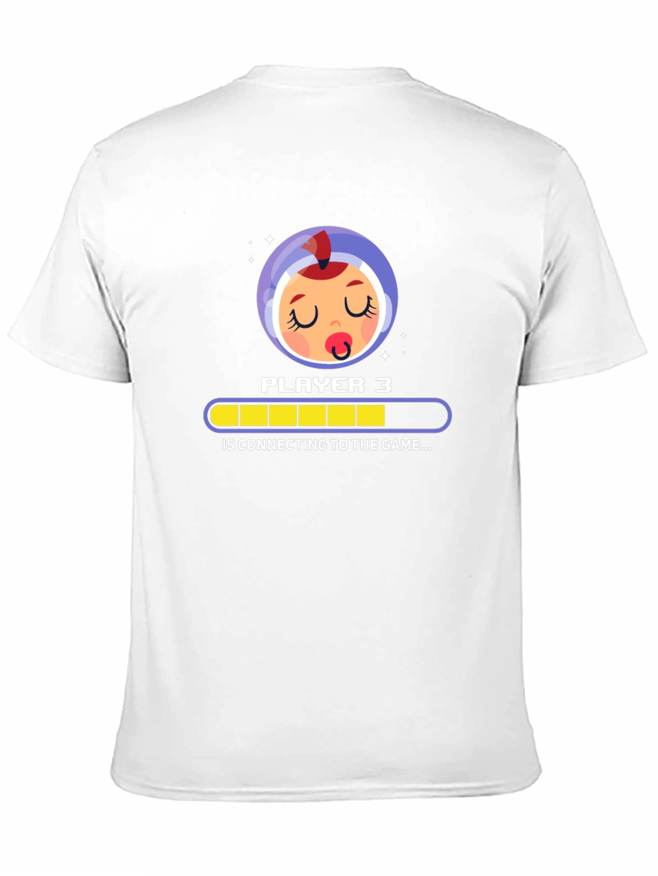 Black Player 3 Baby Gamer T-Shirt - Connecting... view 11