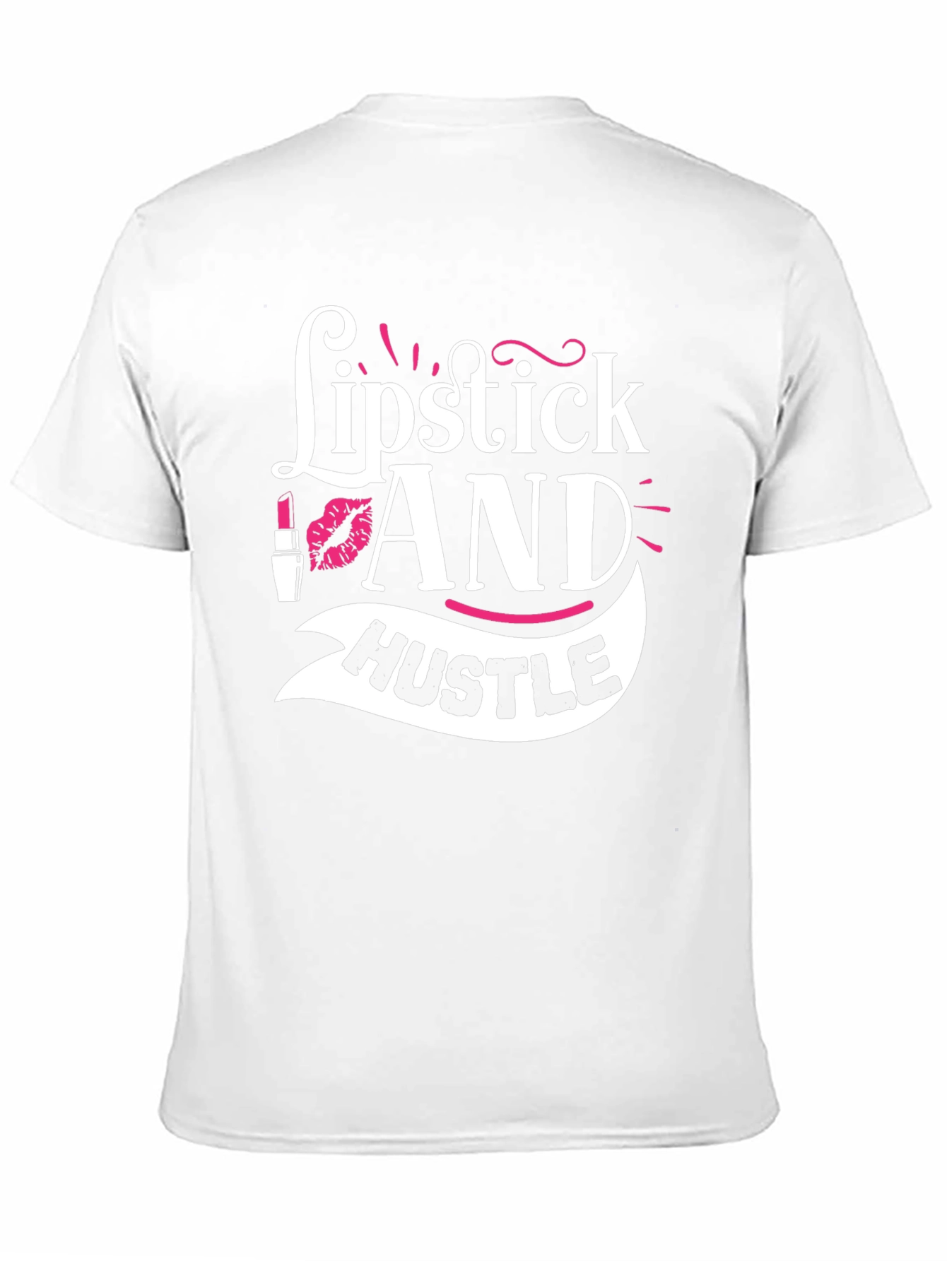 Black Lipstick and Hustle Graphic T-Shirt view 11