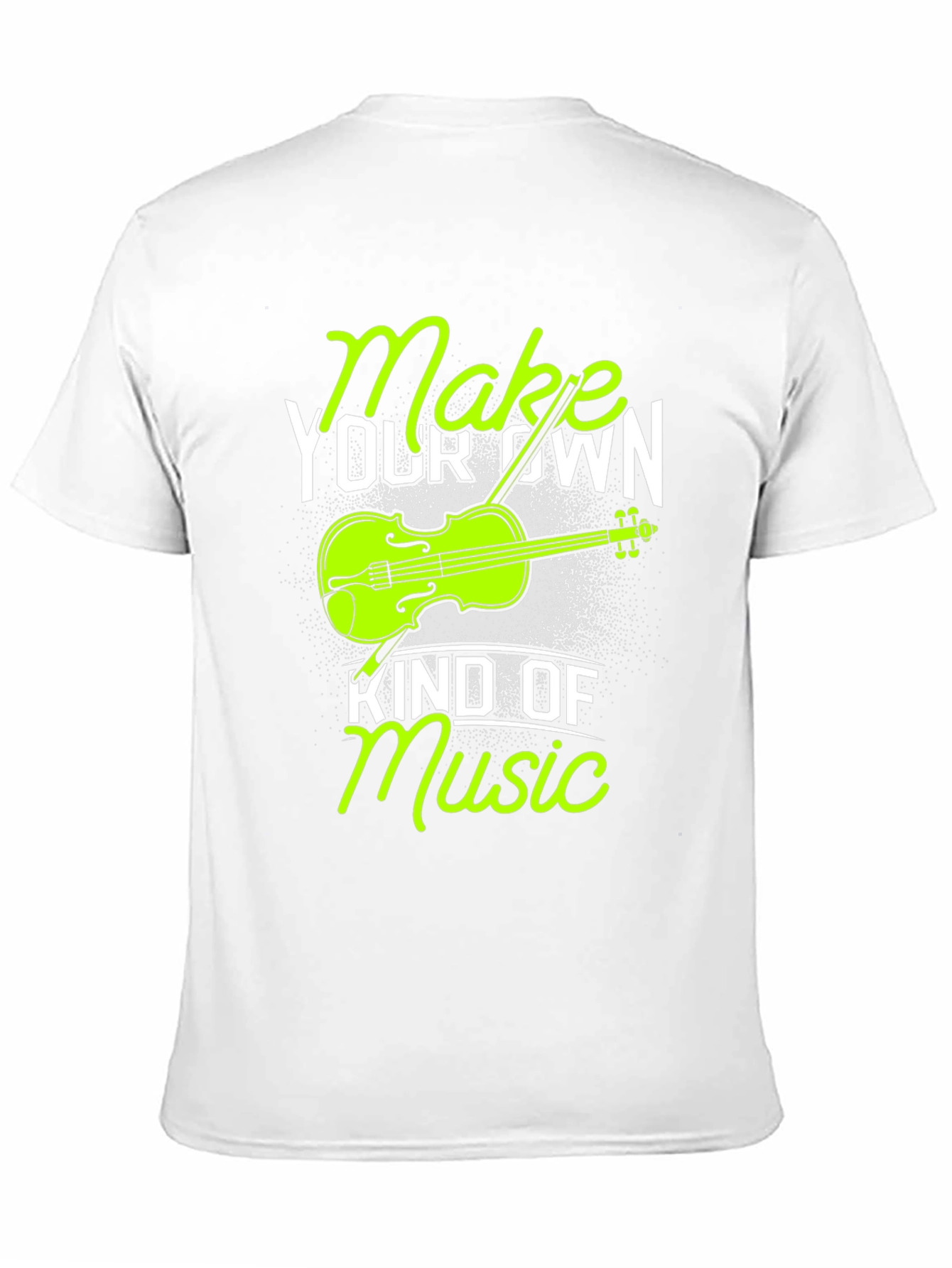 Black Make Your Own Kind of Music T-Shirt - Violin Graphic Tee view 11