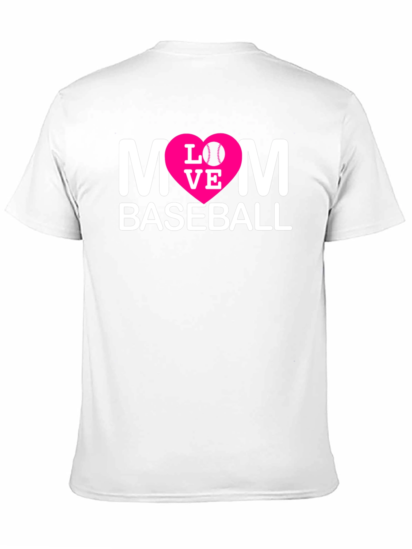 Black Mom Baseball T-Shirt - Love Design view 11