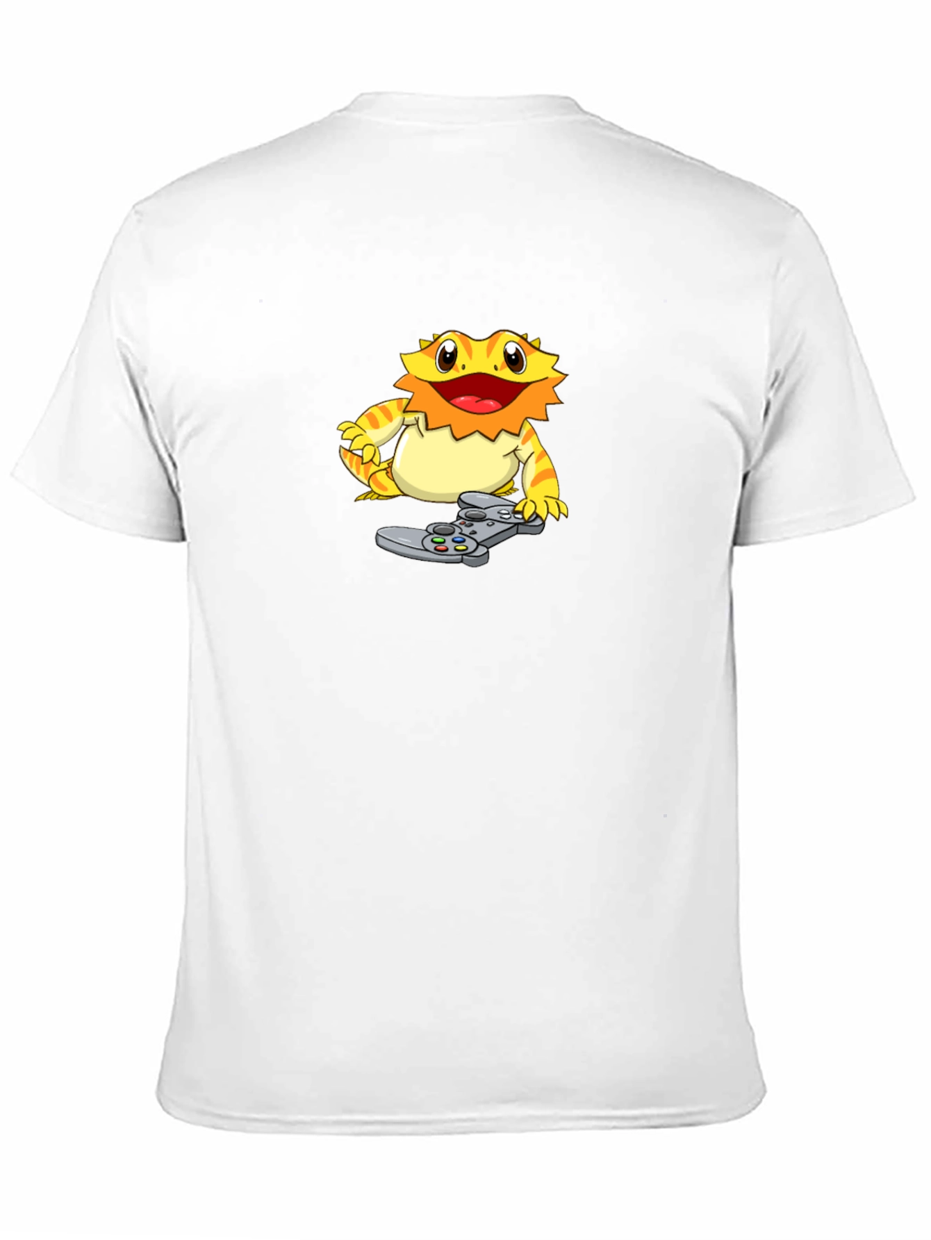 Black Gamer Lizard Graphic T-Shirt - Cool Black Tee view 11