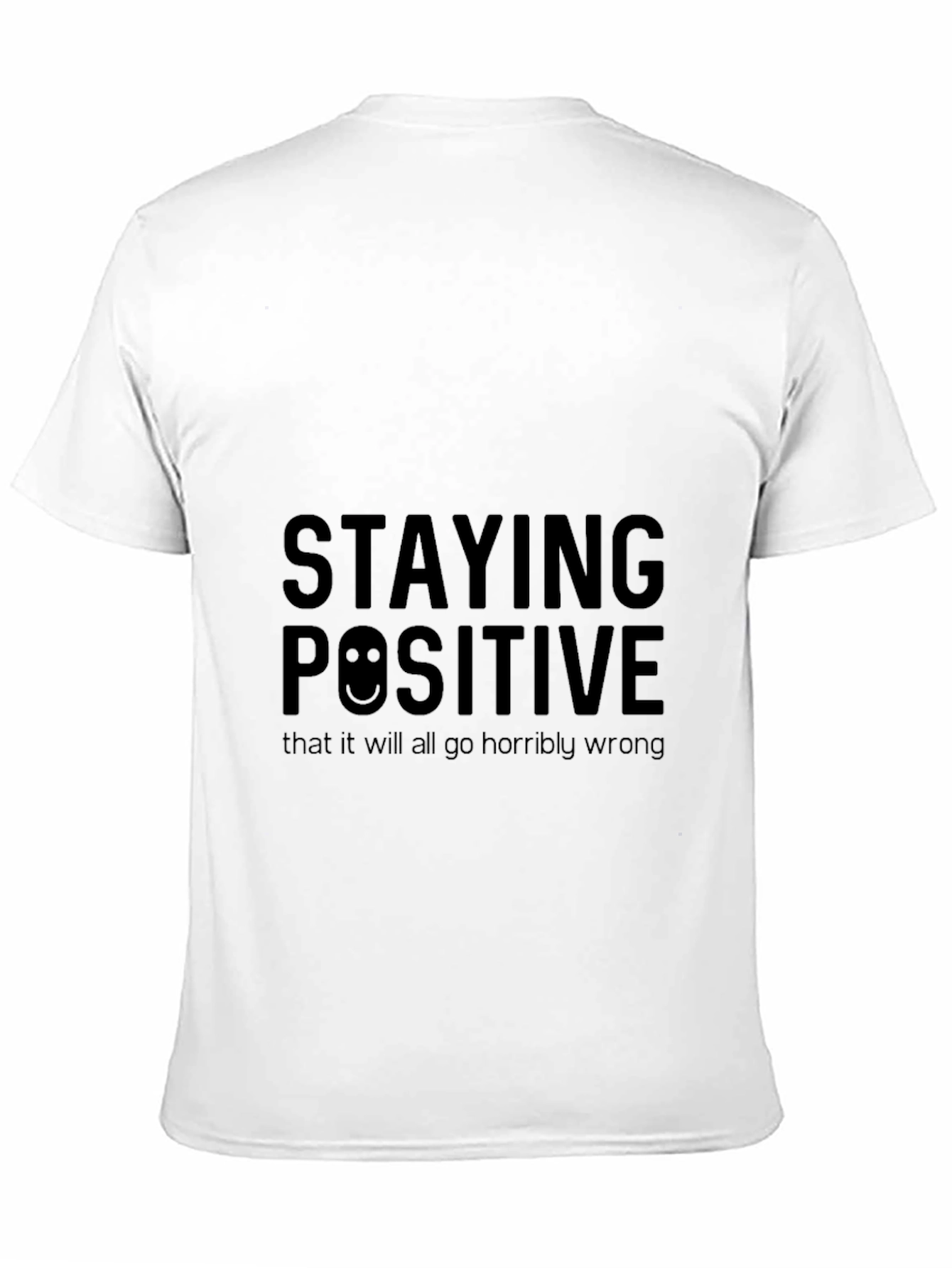 Black Staying Positive Graphic Black T-Shirt view 11