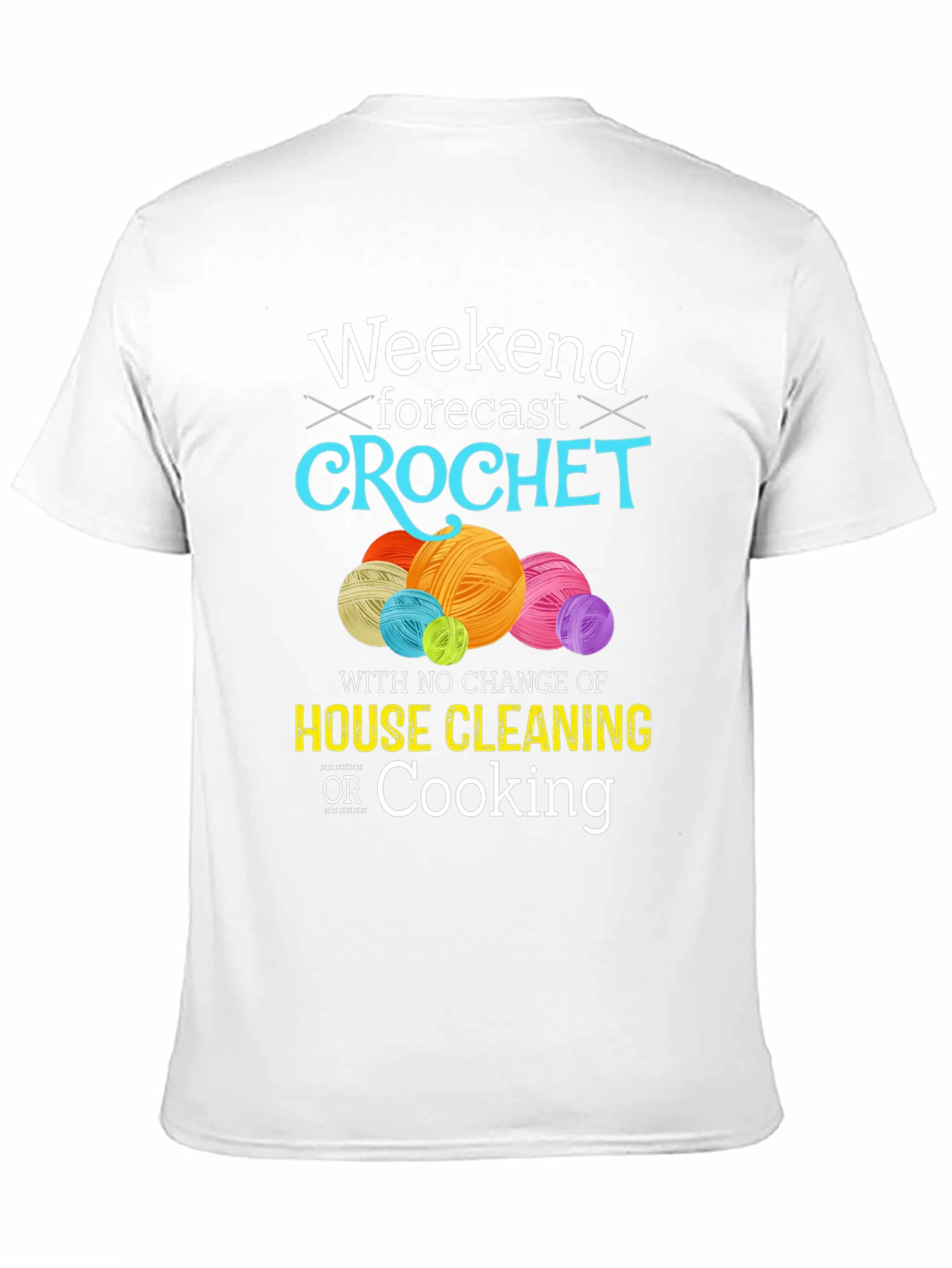 Black Weekend Crochet T-Shirt - No Cleaning or Cooking view 11