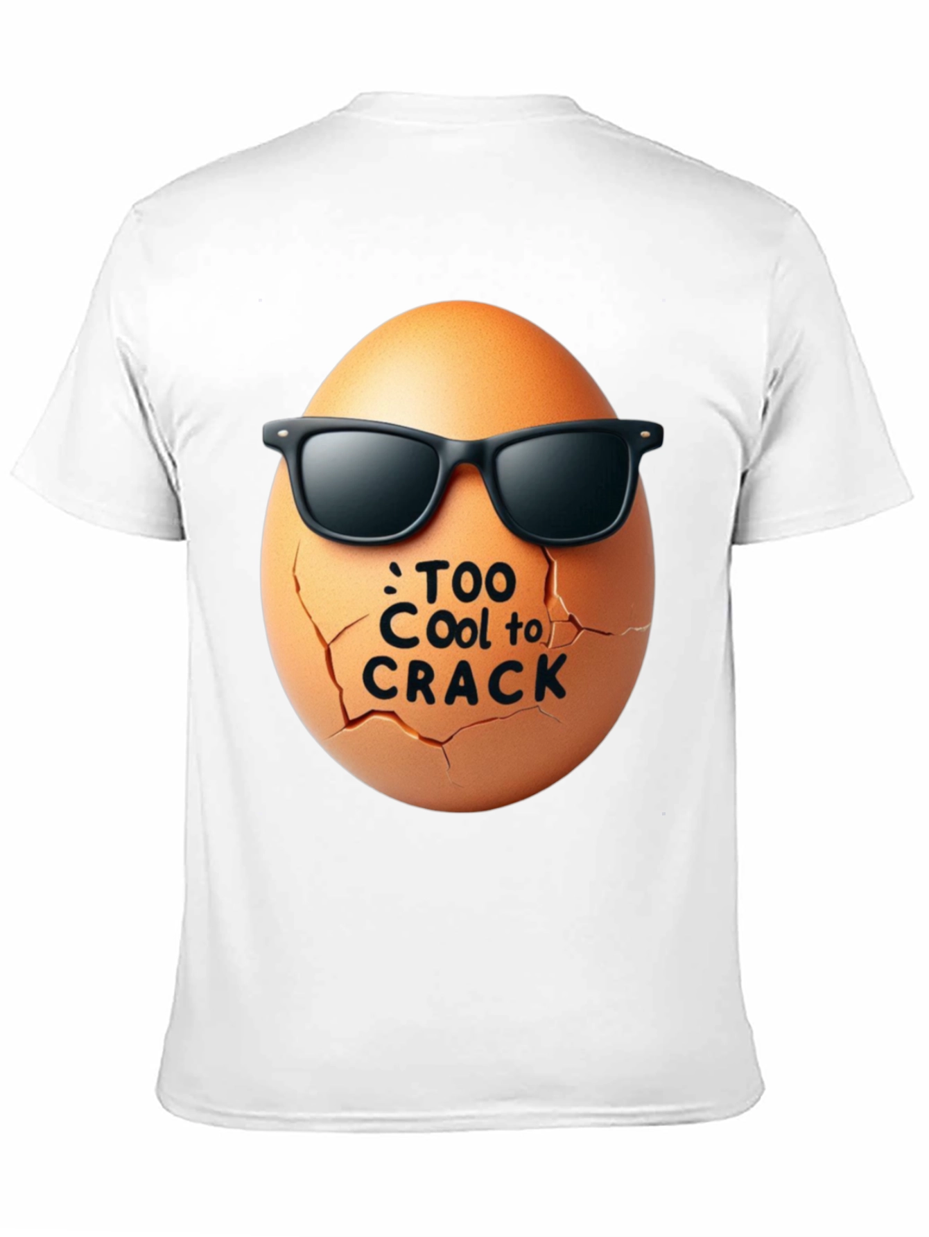 Black Cool Egg Graphic Tee - Too Cool to Crack view 11